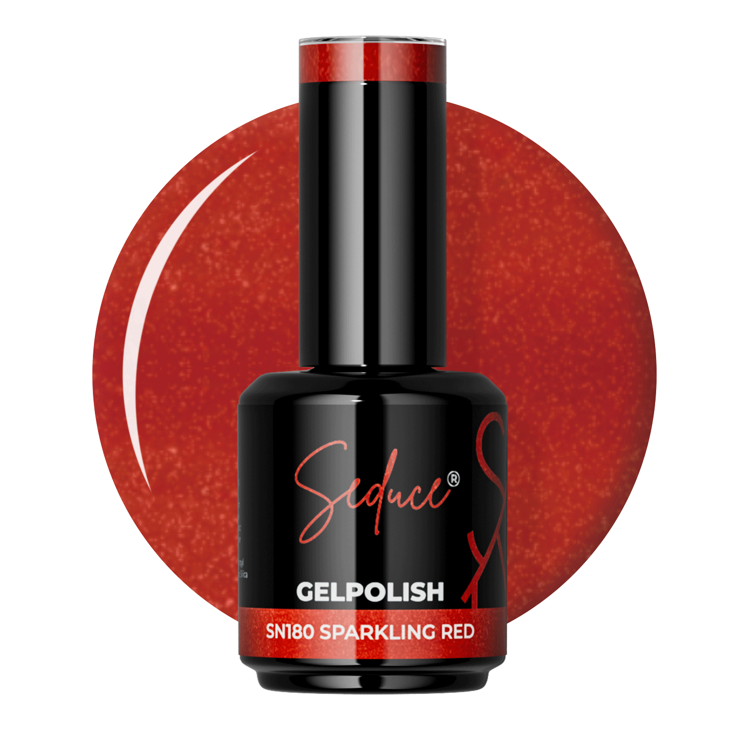 Seduce® Gelpolish | SN180 | Funkelndes Rot