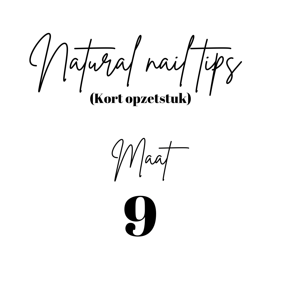 Natürliche Nagelspitzen | Kurze Spitze | Nachfüllung | Größe 9 | 50 Stk.
