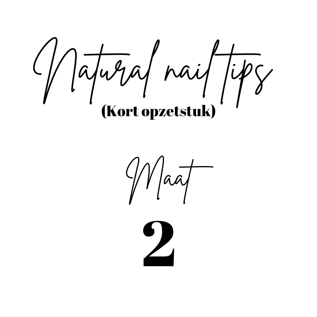 Natürliche Nagelspitzen | Kurze Spitze | Nachfüllung | Größe 2 | 50 Stk.