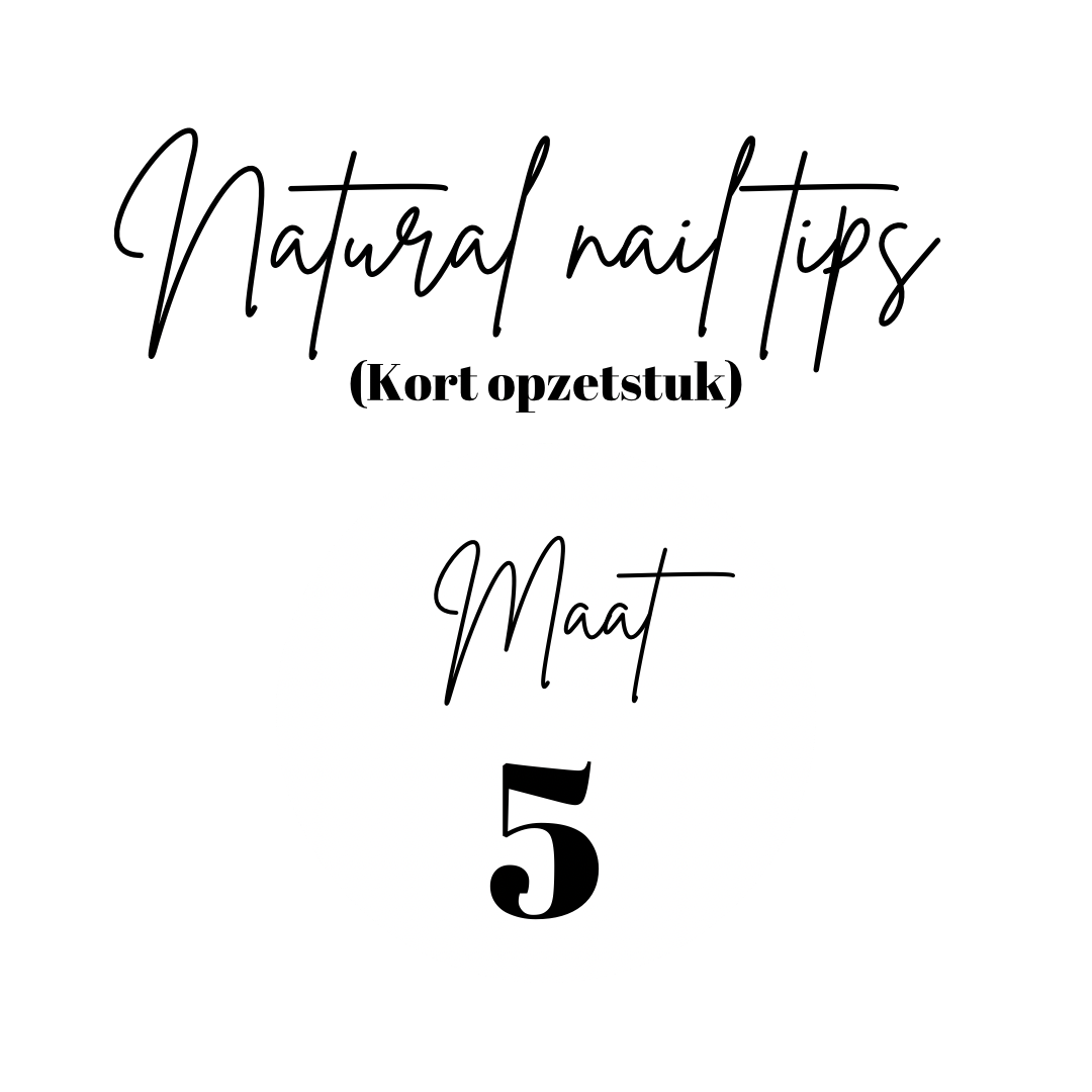 Natürliche Nagelspitzen | Kurze Spitze | Nachfüllung | Größe 5 | 50 Stk.