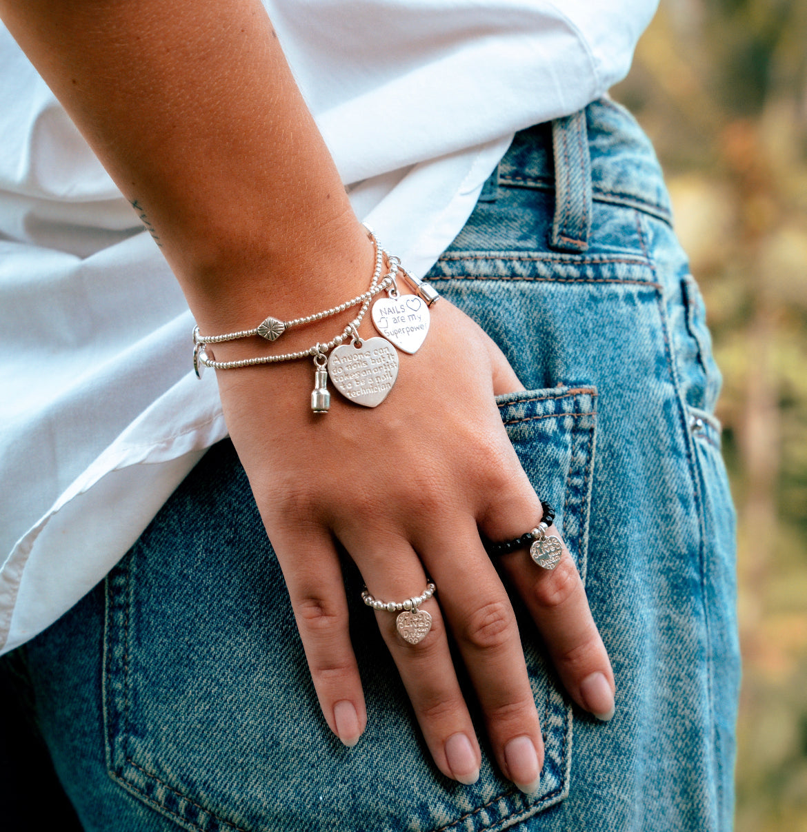 Seduce® Armband | Nägel sind meine Superkraft | 925 Sterlingsilber