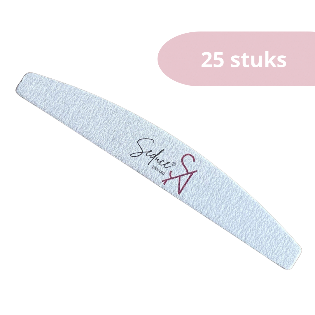 Seduce® Nagelfeile | 100/180 | Halbmond | 25 St.