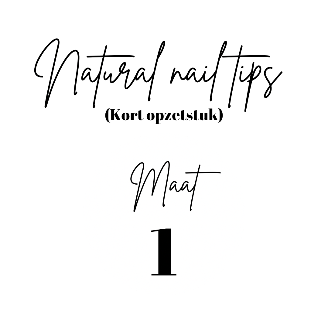 Natürliche Nagelspitzen | Kurzes Aufsatzstück | Nachfüllung | Größe 1 | 50