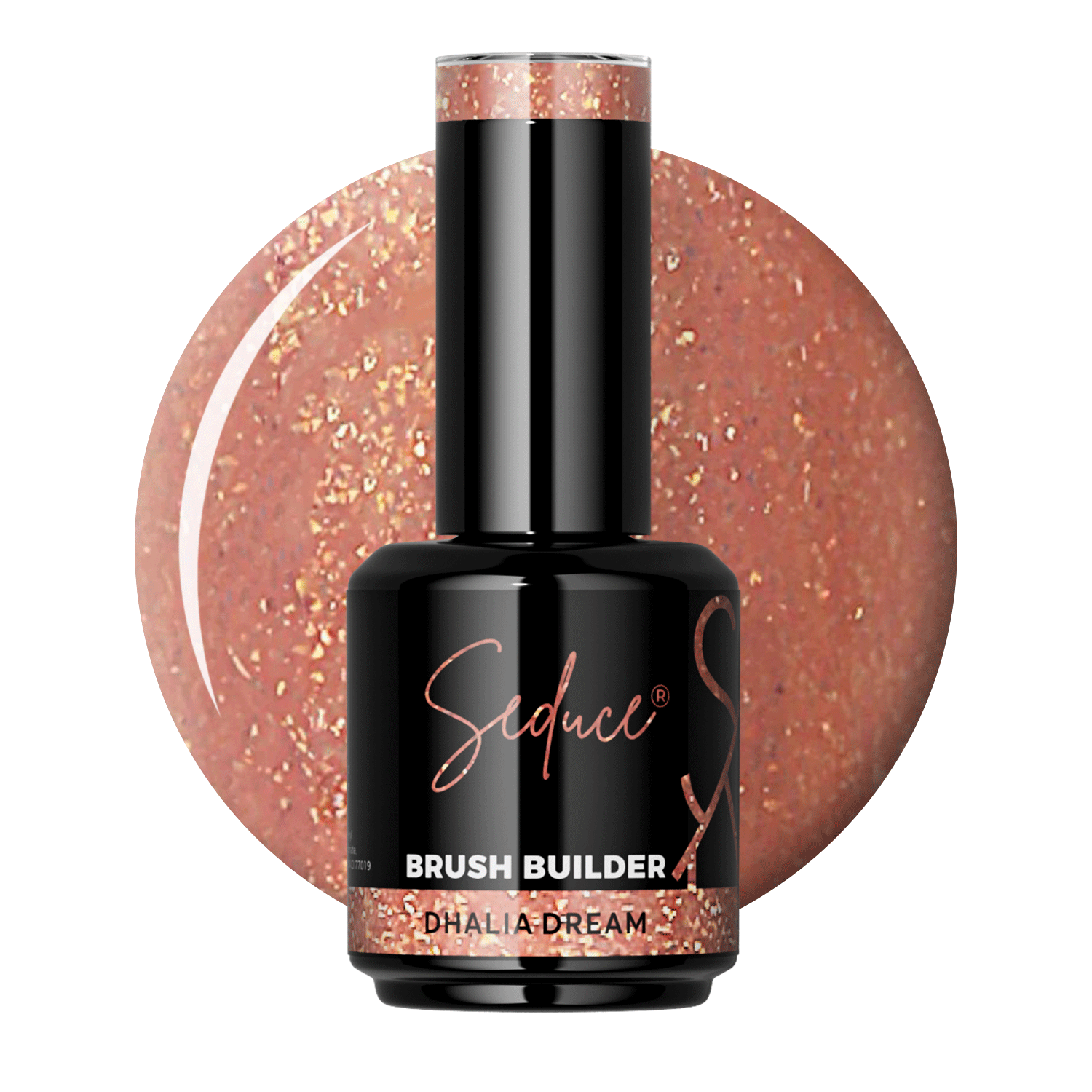 Seduce® Brush builder BIAB dahlia dream met glitters