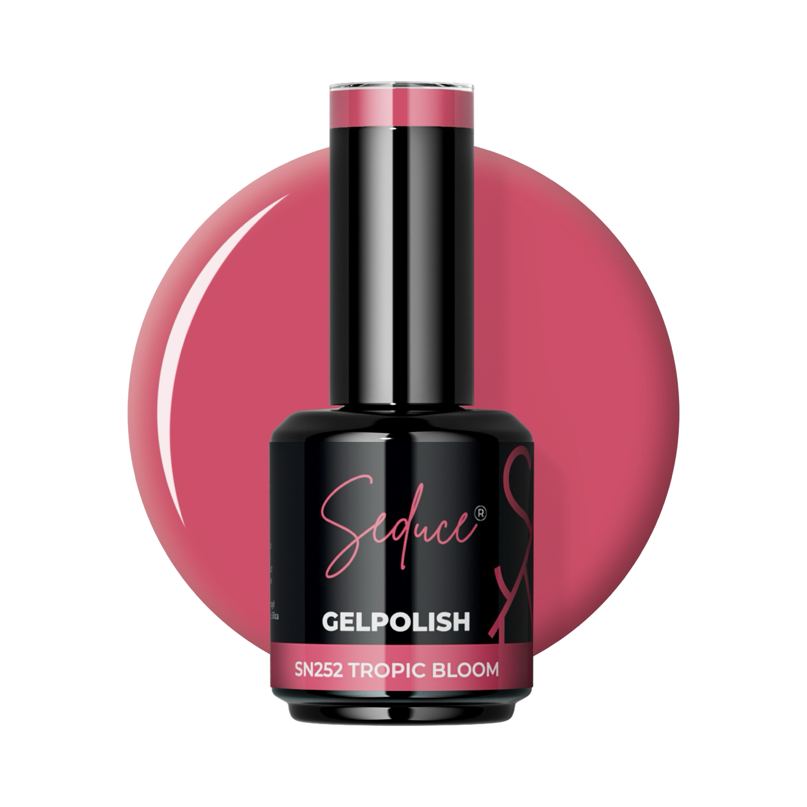 Seduce® Gelpolish SN252 tropic bloom is een prachtige donker roze kleur