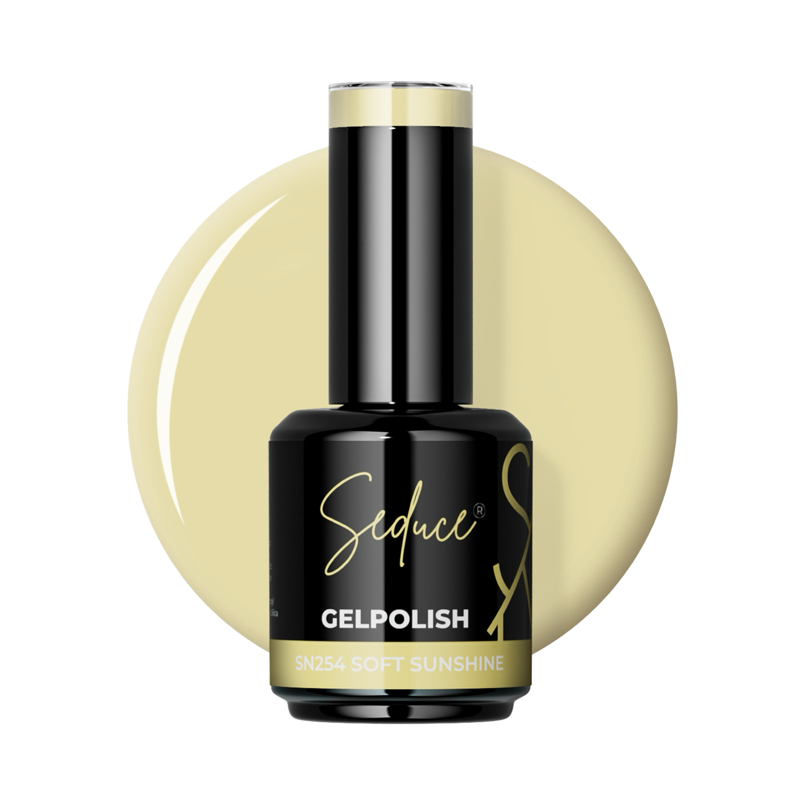 Seduce® Gelpolish sn254 Soft sunshine is een prachtige gele kleur zonder glitter