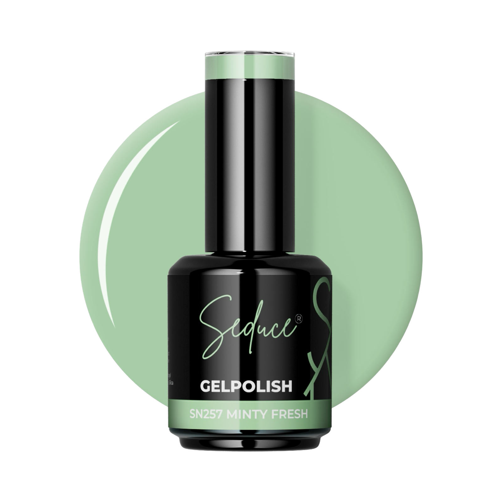 Seduce® Gelpolish sn257 minty French is een prachtige mint groene kleur