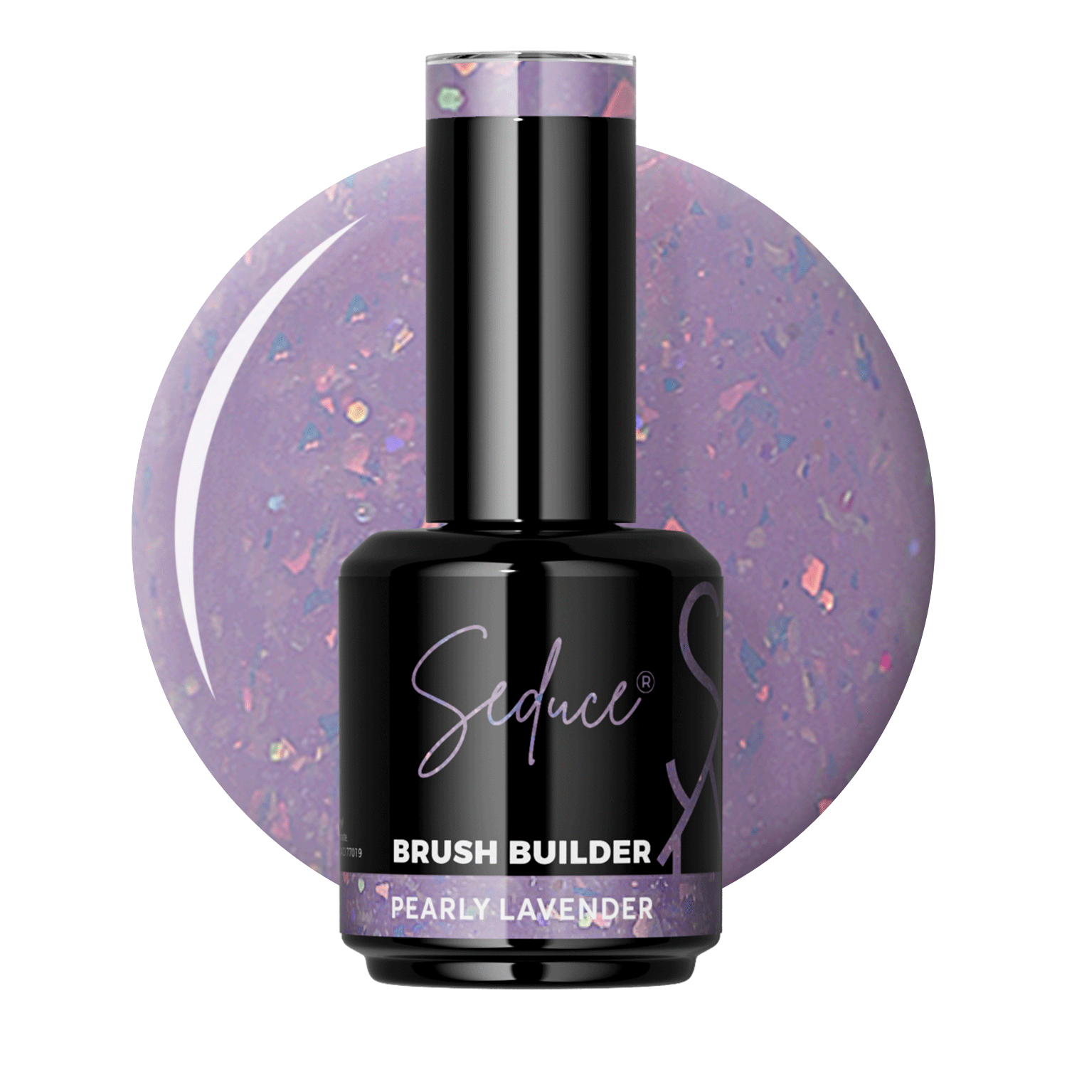 Seduce® Brush builder BIAB lila kleur met flakes/glitters
