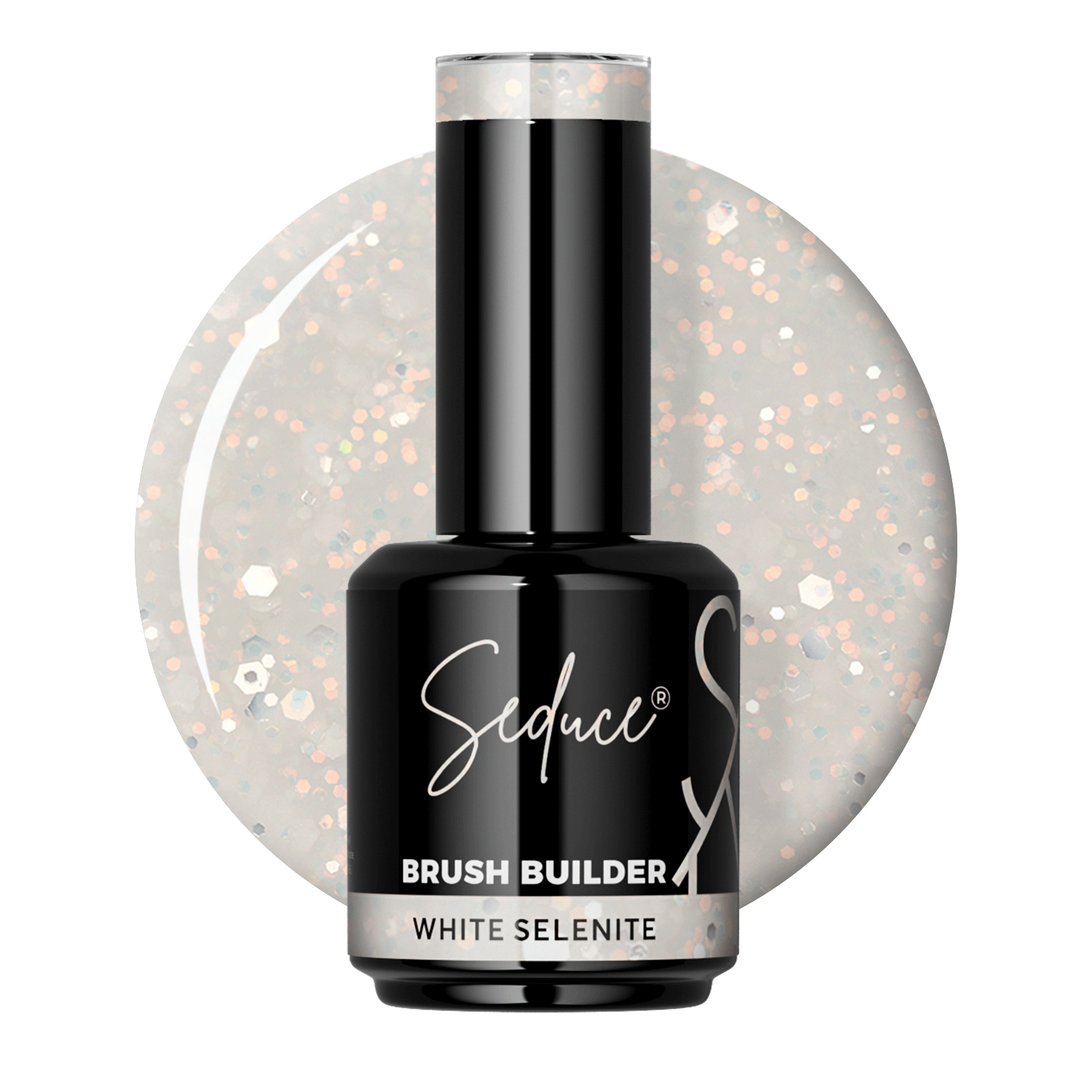Seduce® witte biab kleur met glitters erin verwerkt