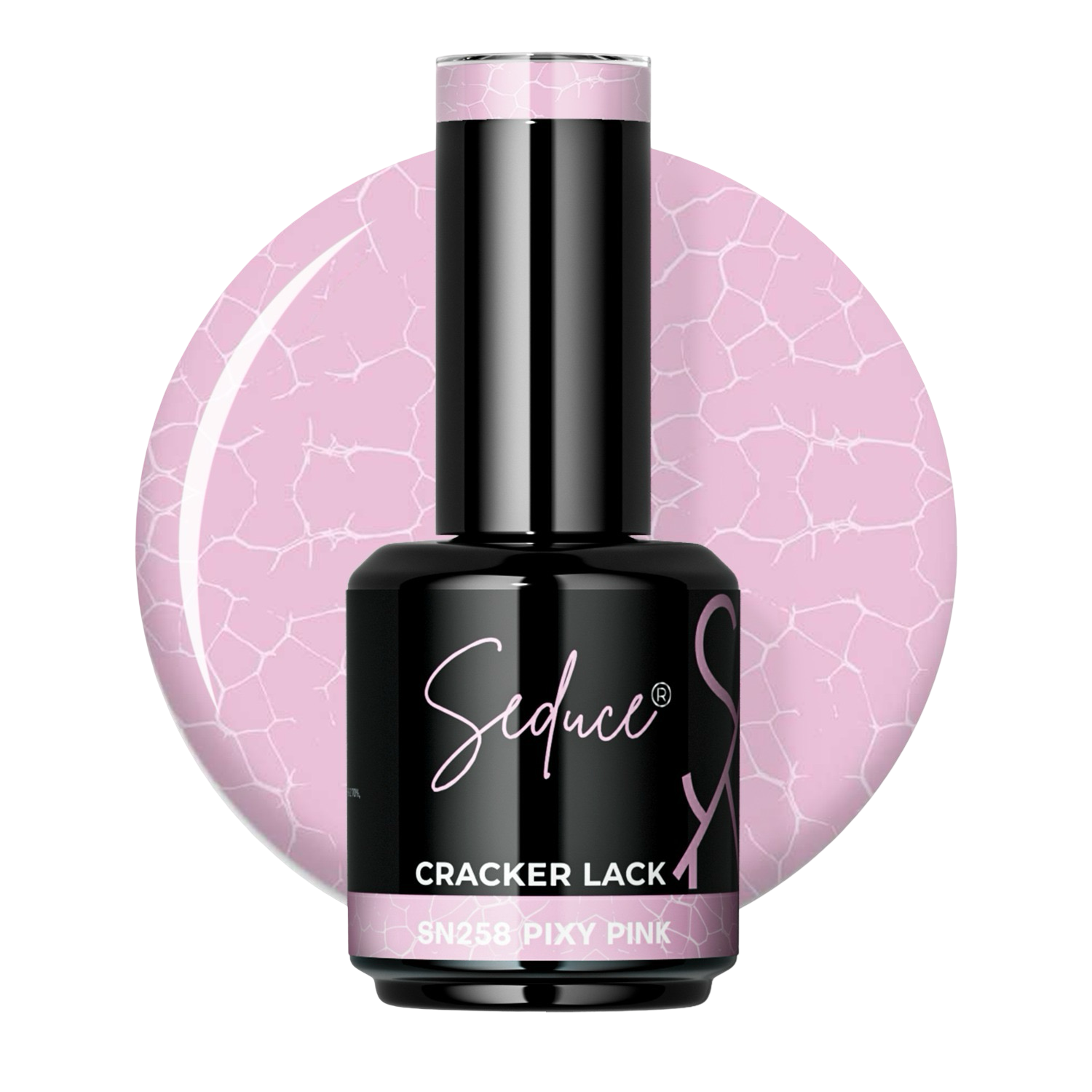 Seduce® Nail crack polish lack in de kleur roze SN258 pixy pink