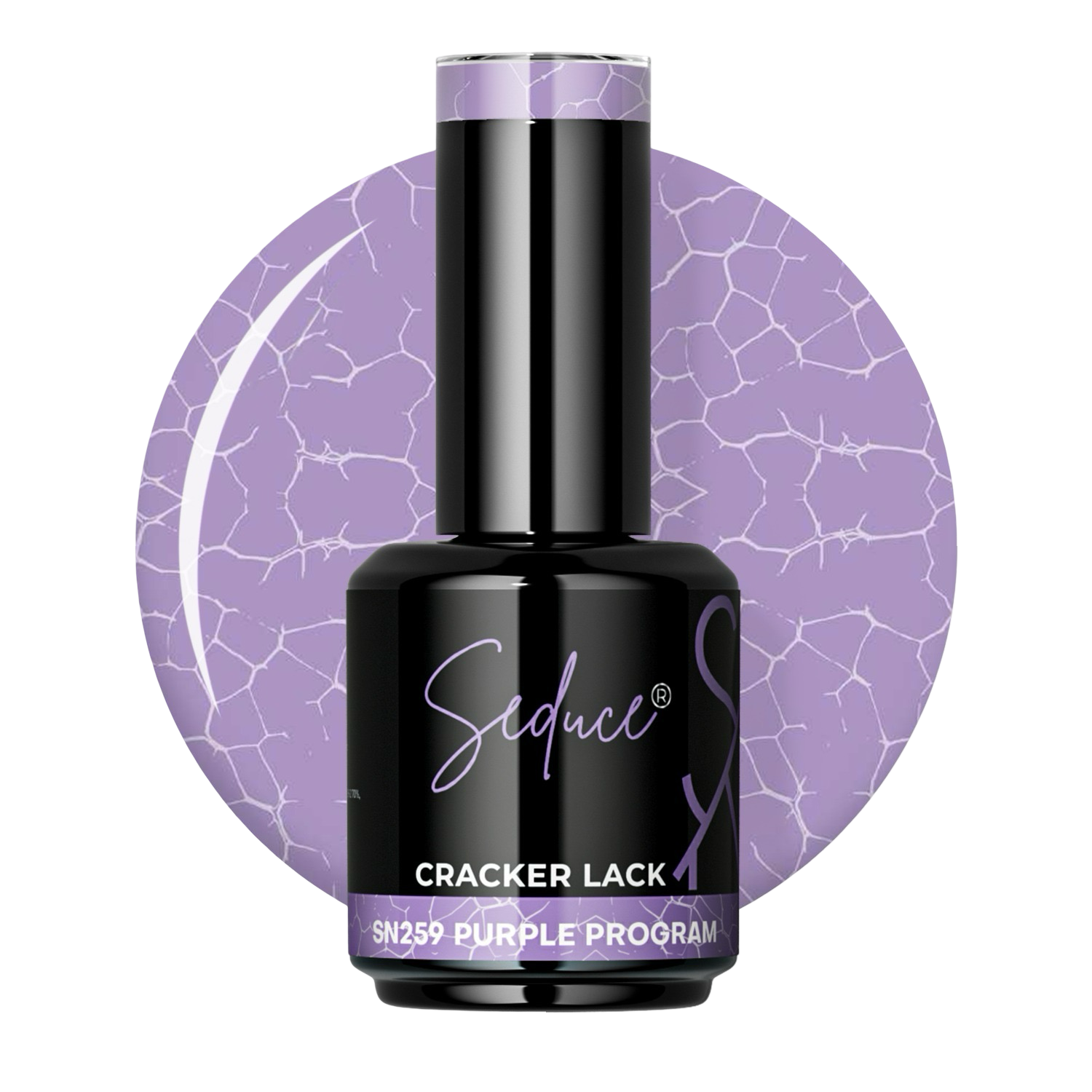 Seduce® Nail crack polish lack in de kleur paars SN259 Purple program