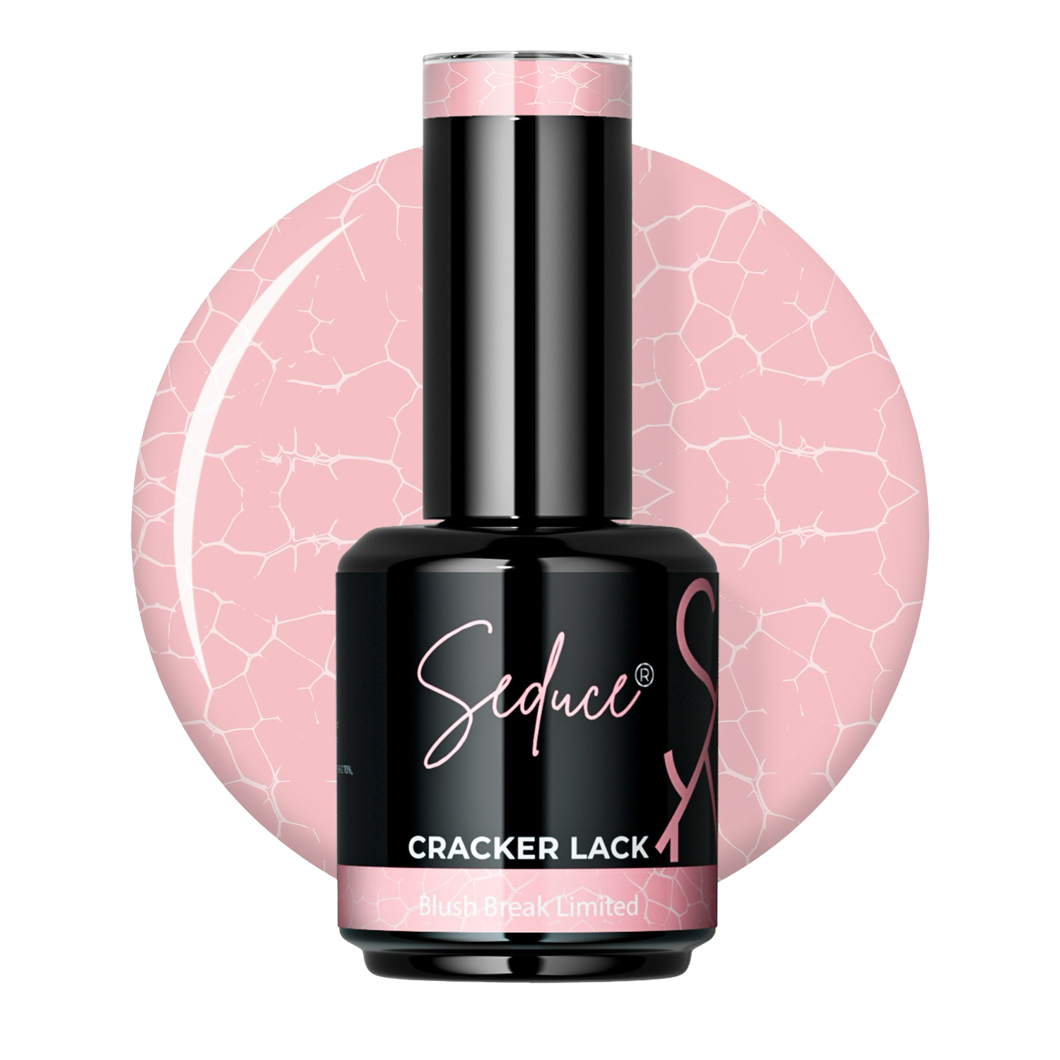 Seduce® Nail crack polish lack in de kleur zacht roze