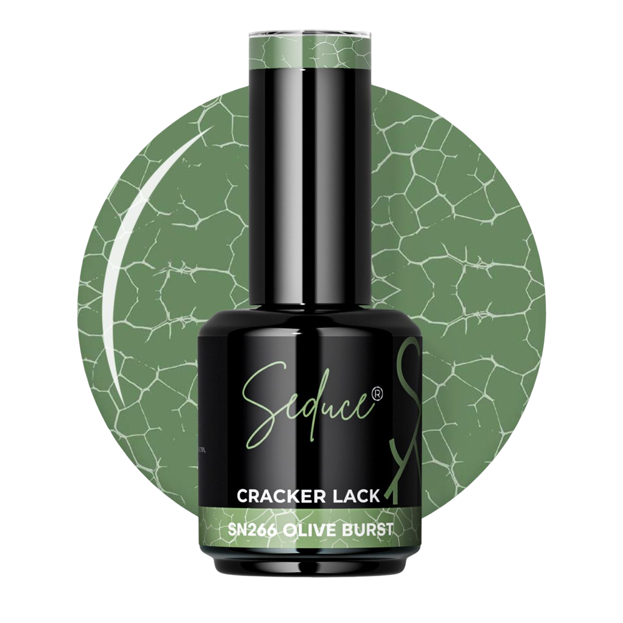 Seduce® Nail crack polish lack in de kleur groen