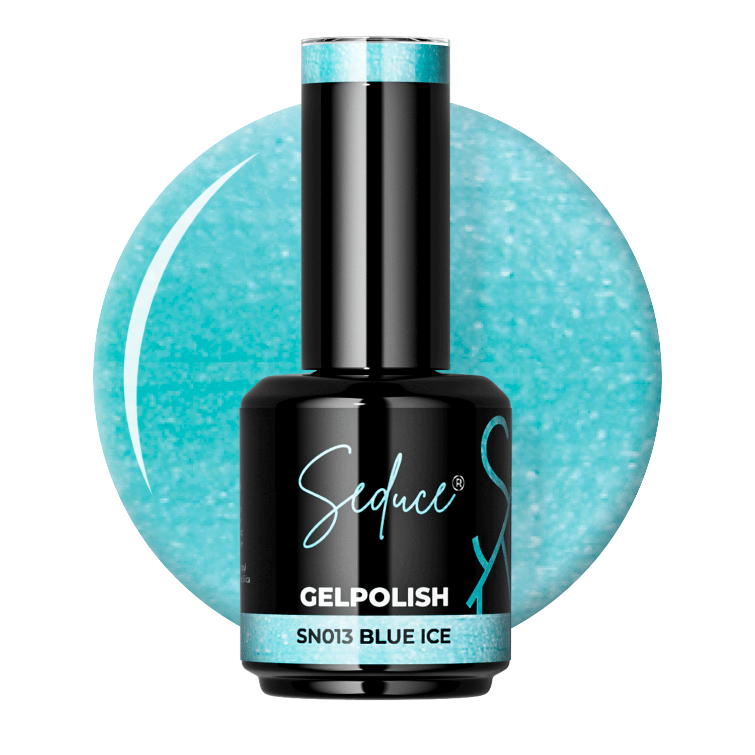 Seduce® blauwe gelpolish met een metallic shimmer