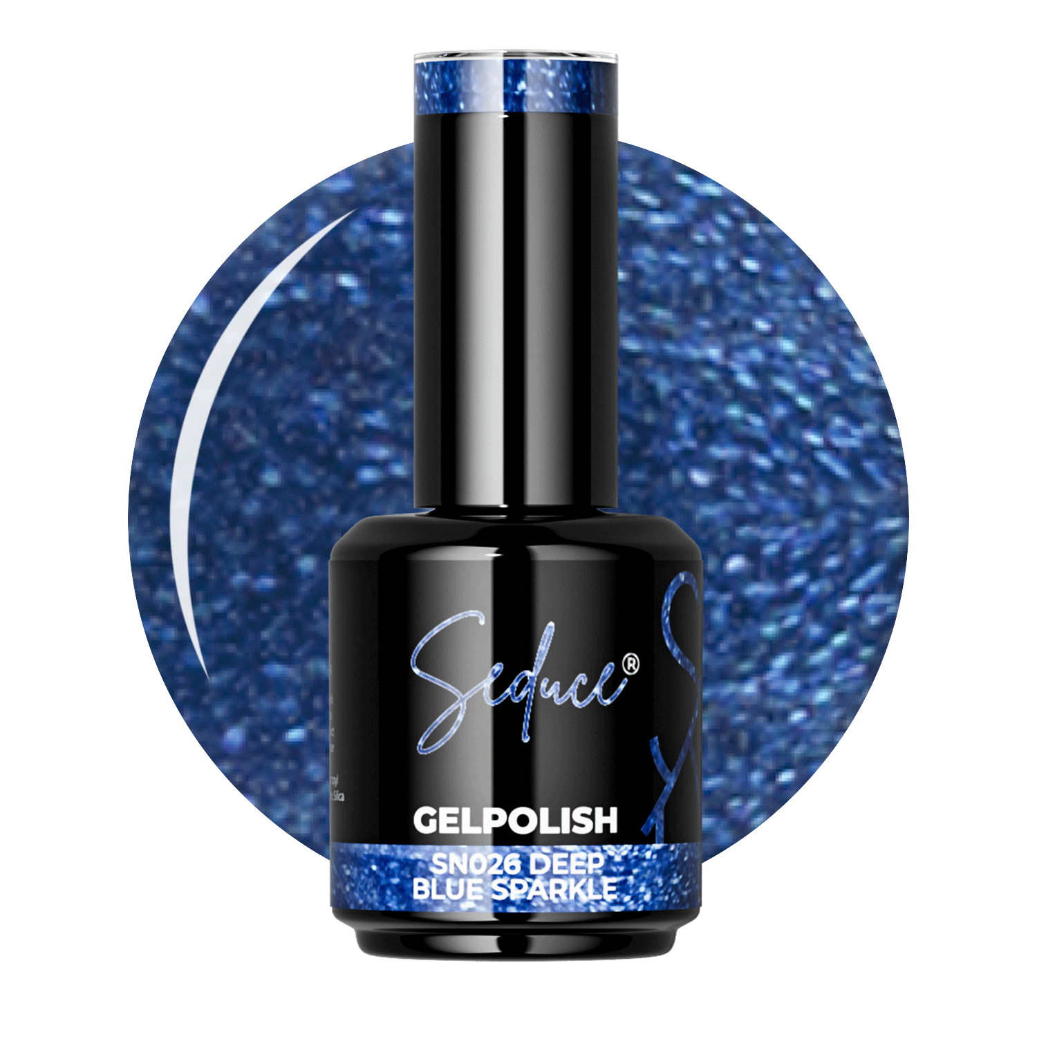 Seduce® donkerblauwe kleur met glitters