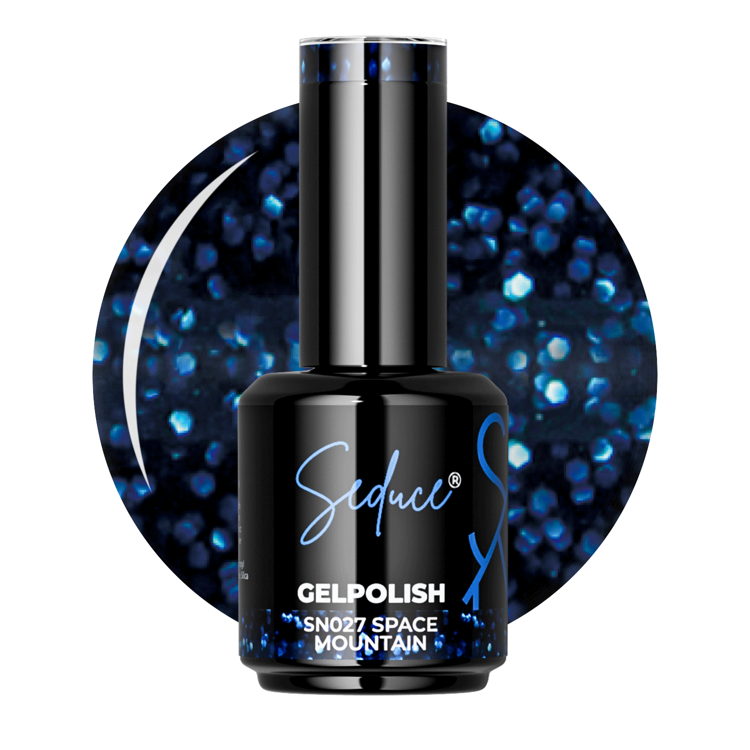 Seduce® donkerblauwe kleur met glitters