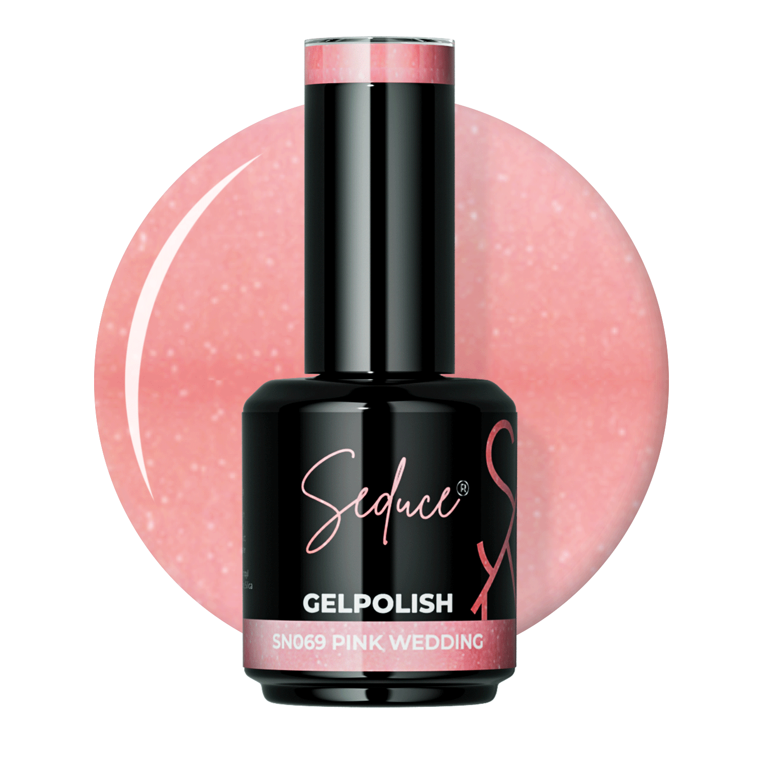 Seduce® rozige nude gelpolish met een shimmer erin verwerkt