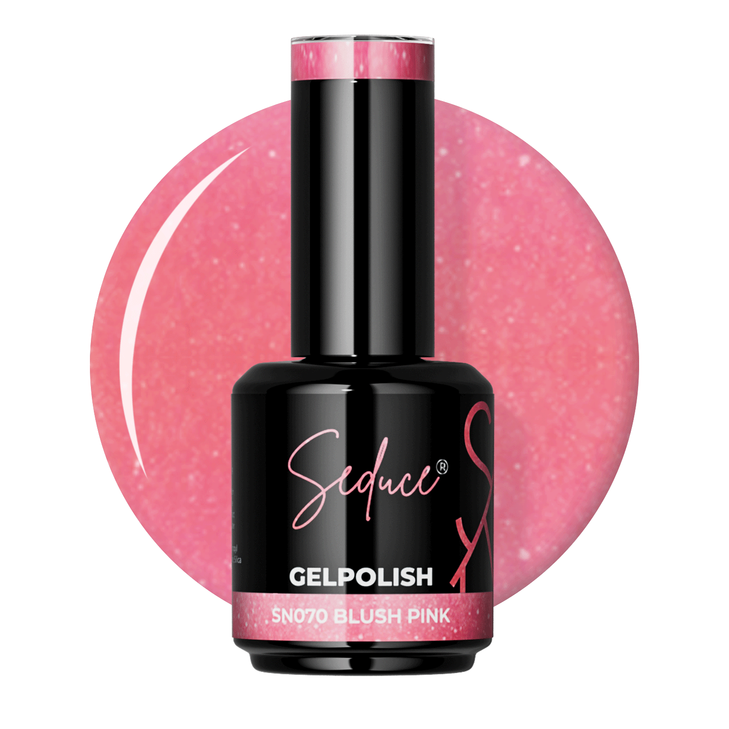 Seduce® roze gelpolish met glitter