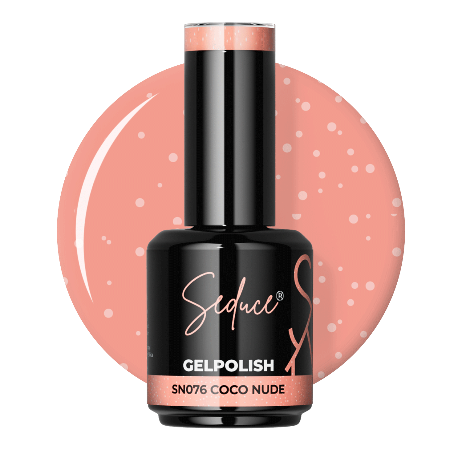 Seduce® nude gelpolish met glitters