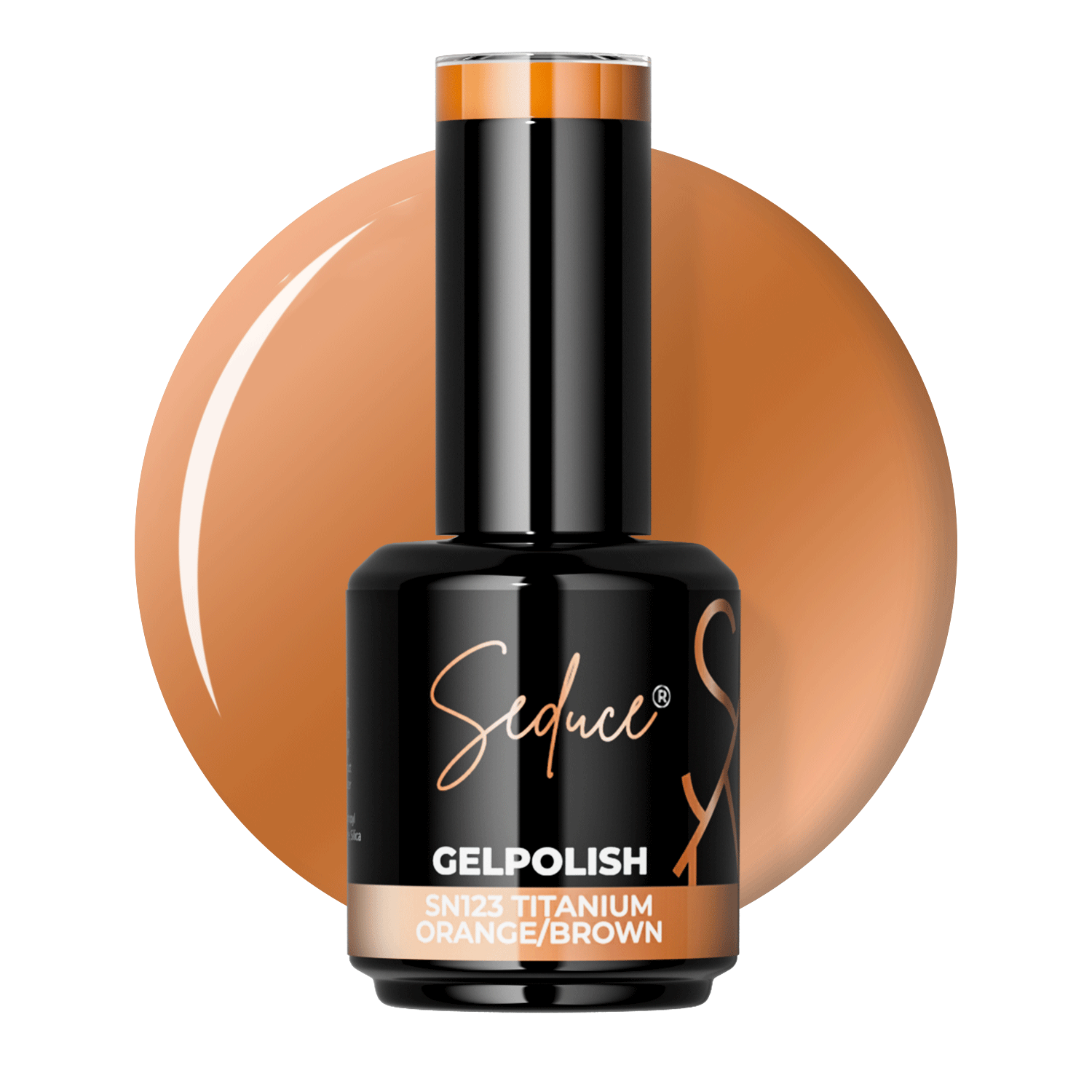 Seduce® gelpolish oranje/bruine glassgel