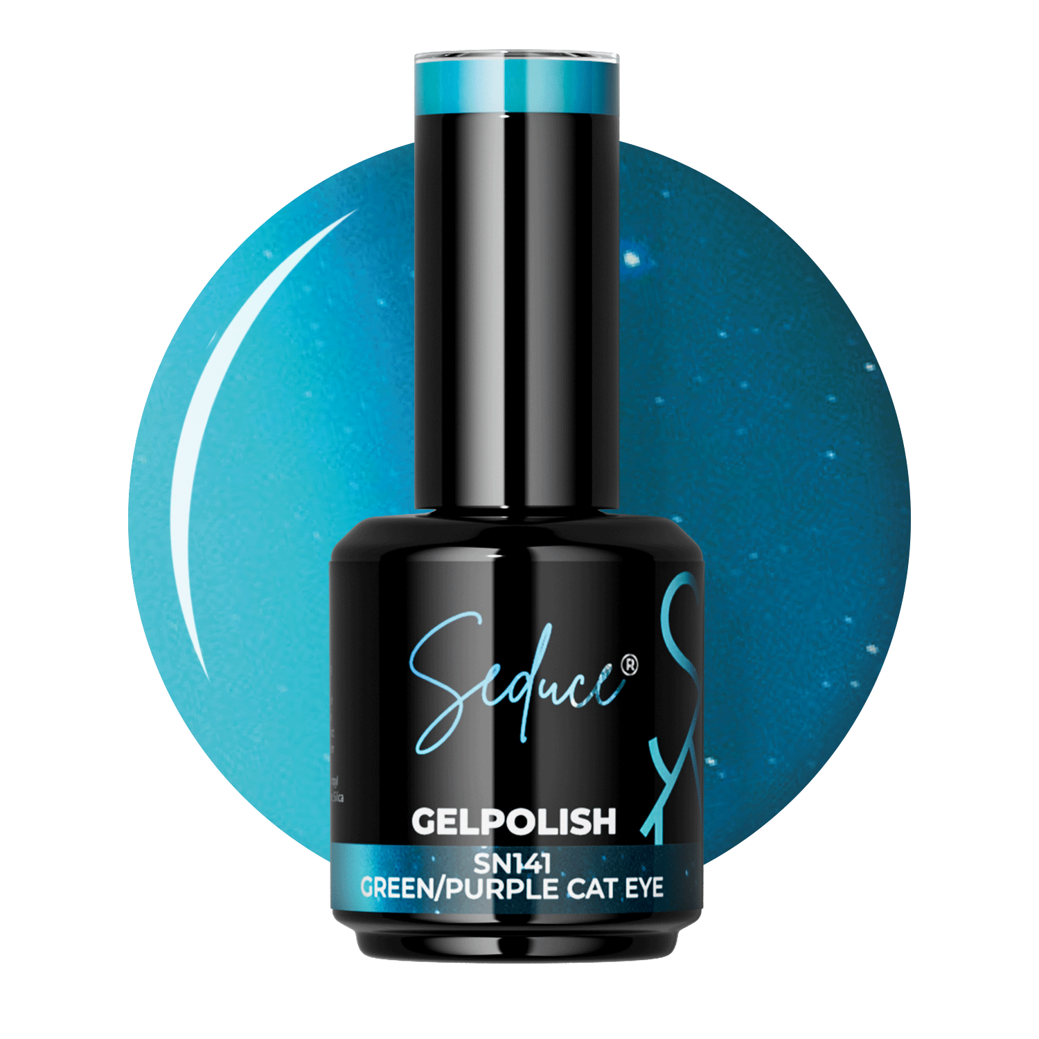 Seduce® gelpolish groen/paarse cat eye