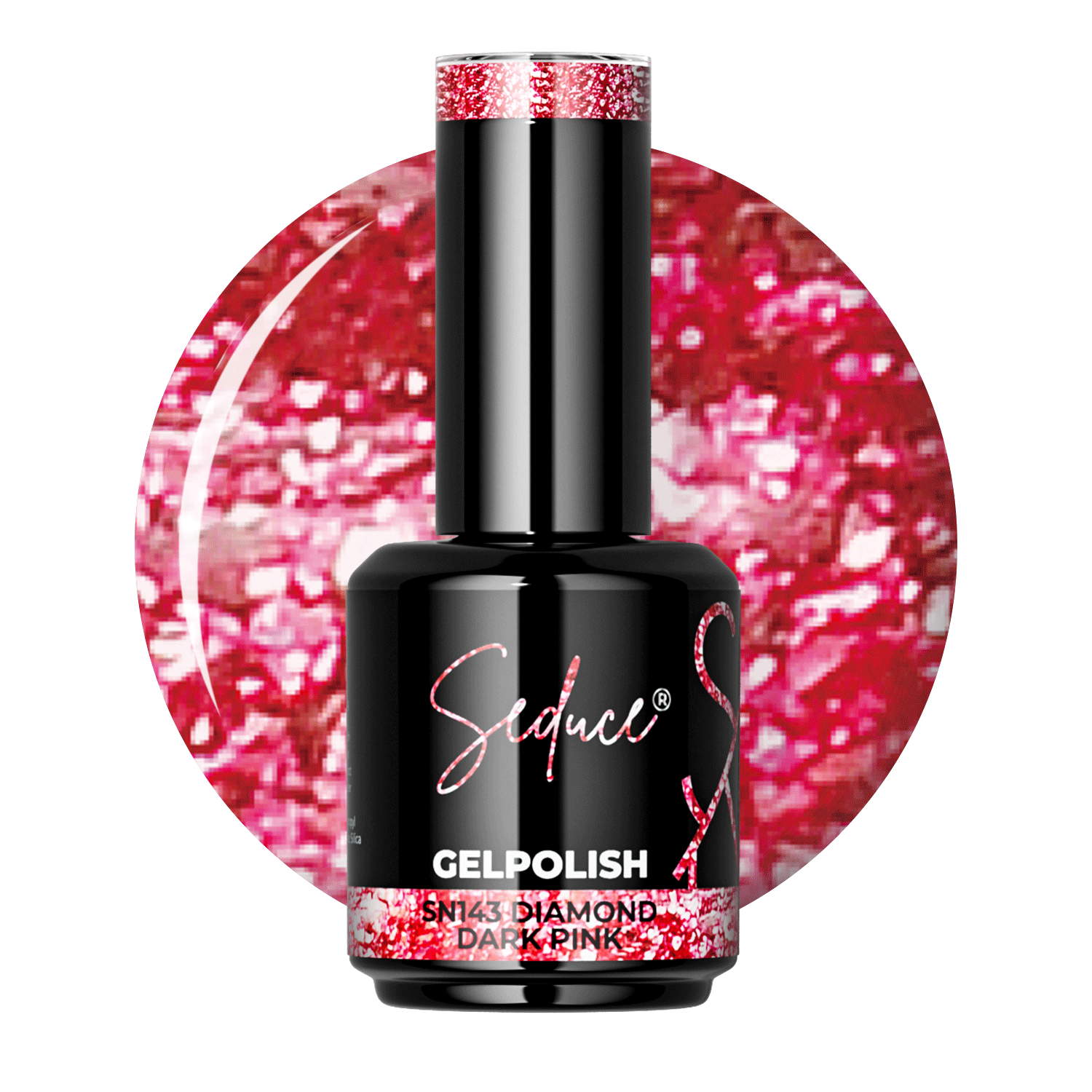 Seduce® gelpolish donkerroze glitterlak
