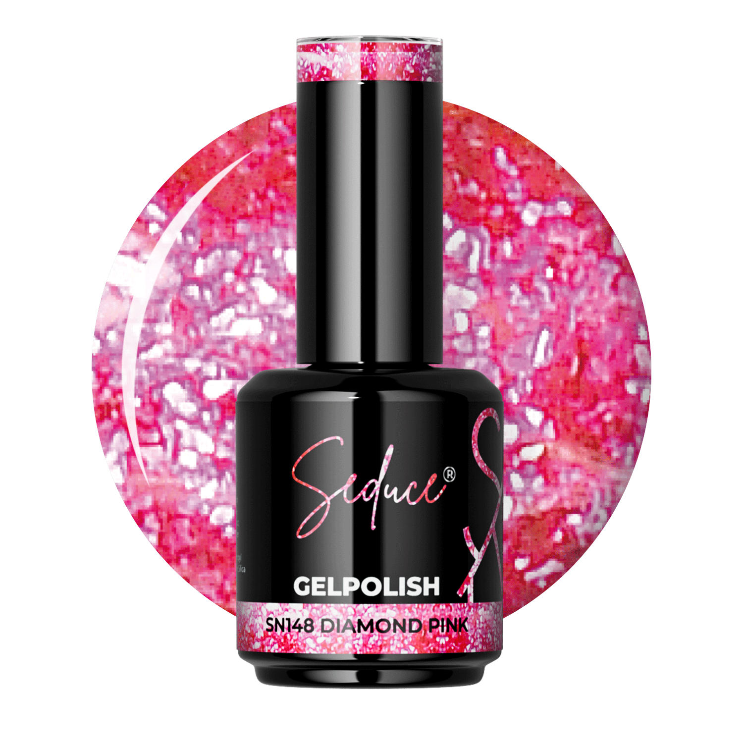 Seduce® gelpolish roze glitterlak