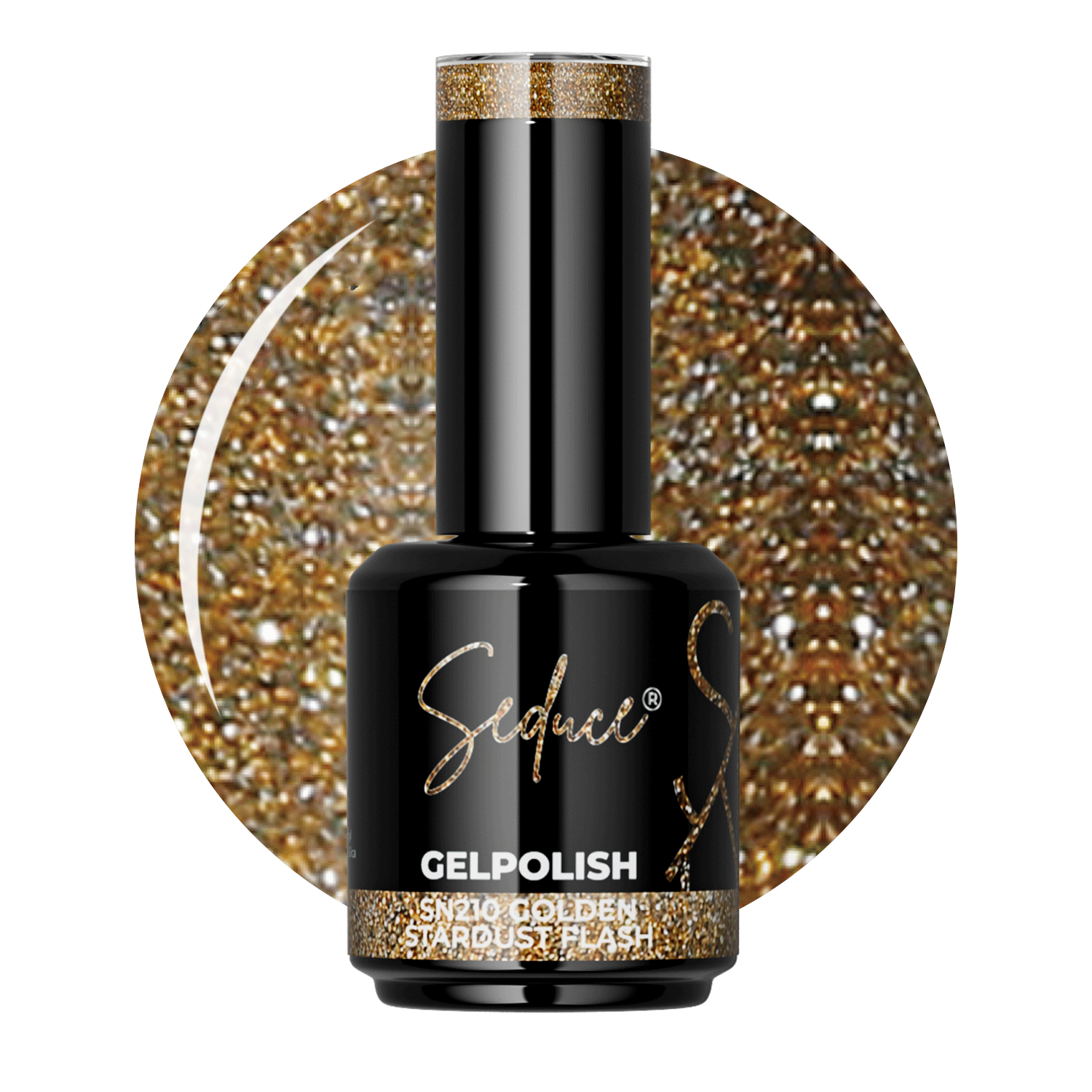 Seduce® gelpolish Sn120 Golden stardust flash gouden glitters