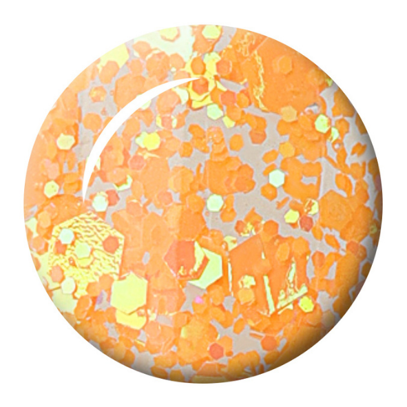 Seduce® Nail Art Glitter Gel in de kleur oranje