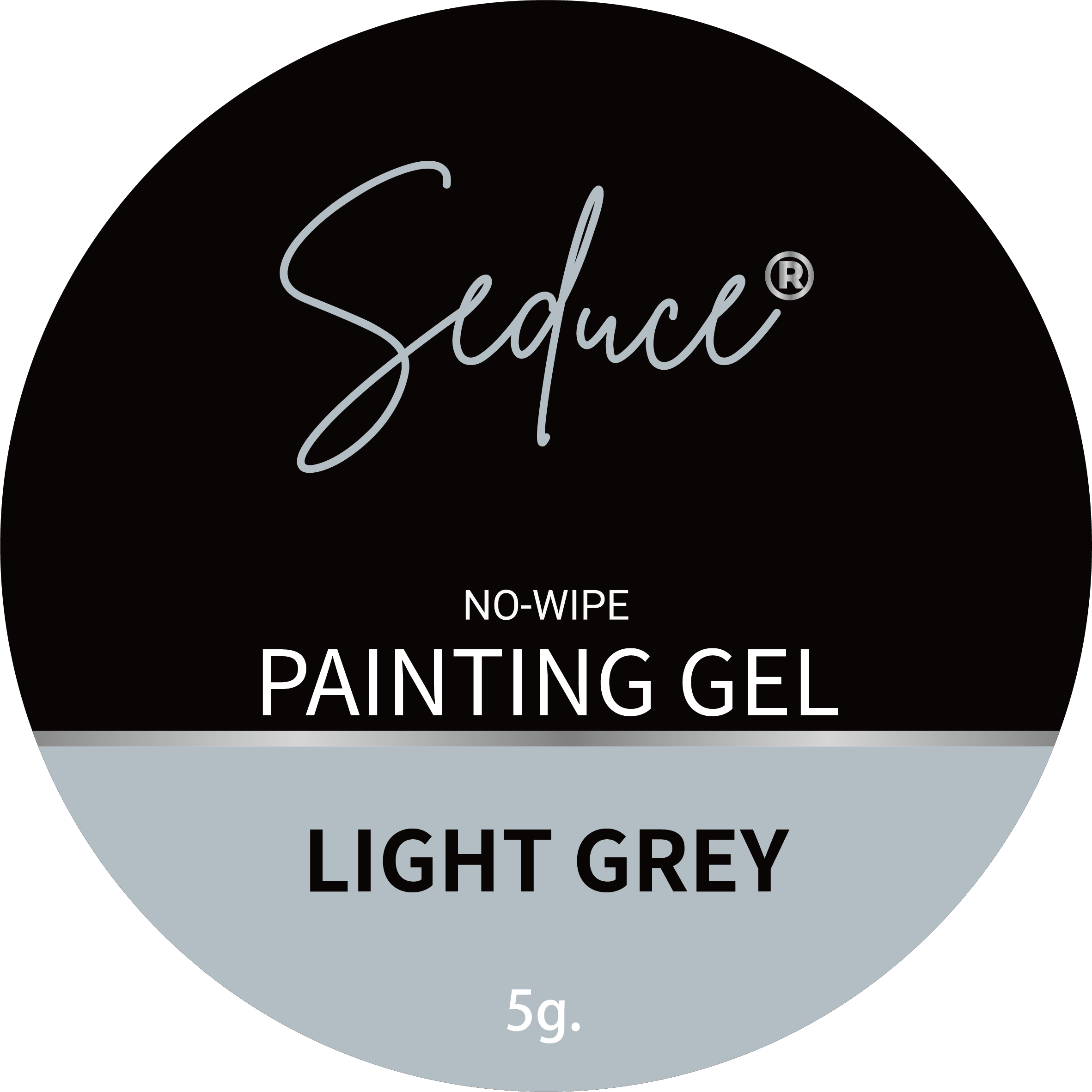 Seduce® No wipe painting gel in de kleur Light grey