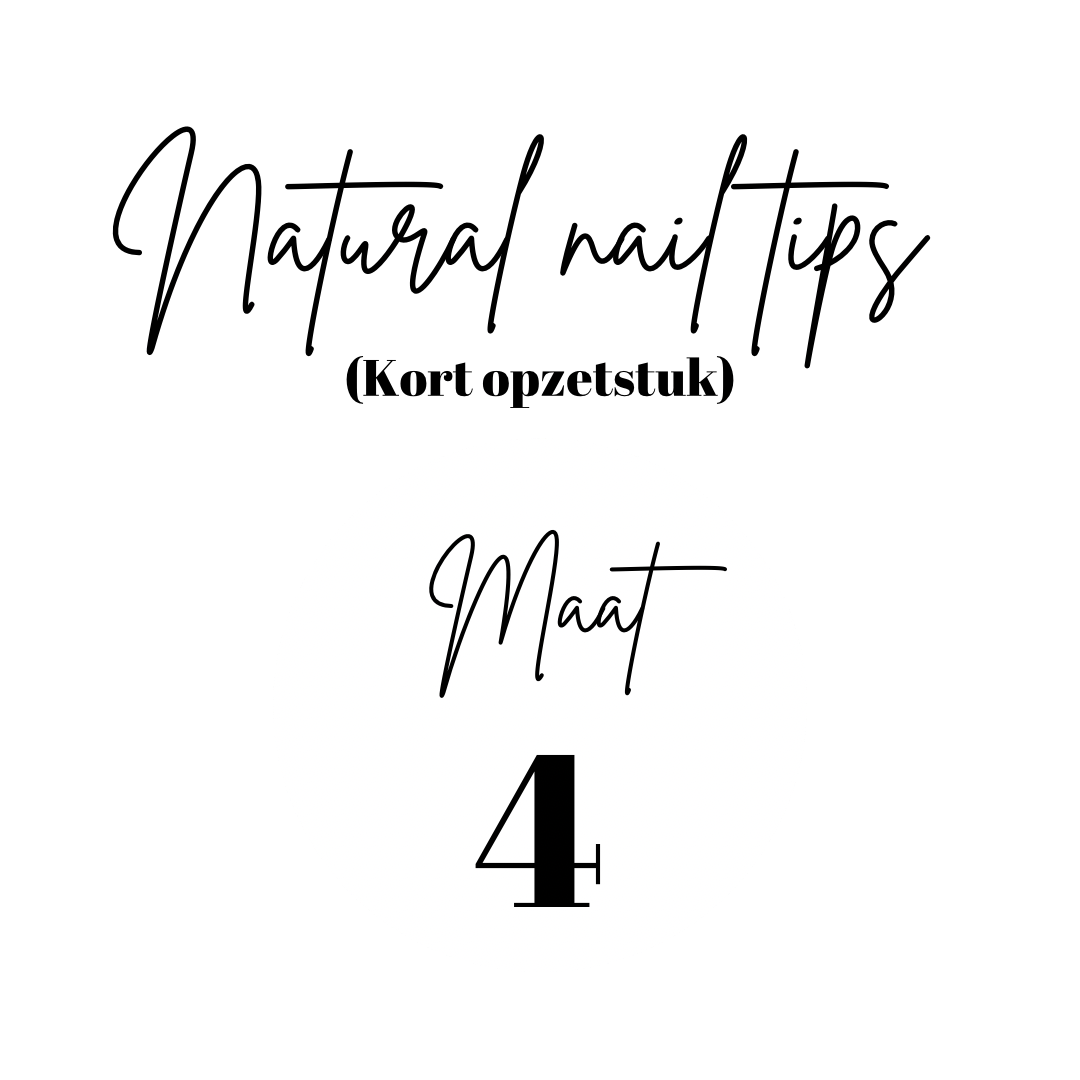 Natürliche Nagelspitzen | Kurze Spitze | Nachfüllung | Größe 4 | 50 Stk.