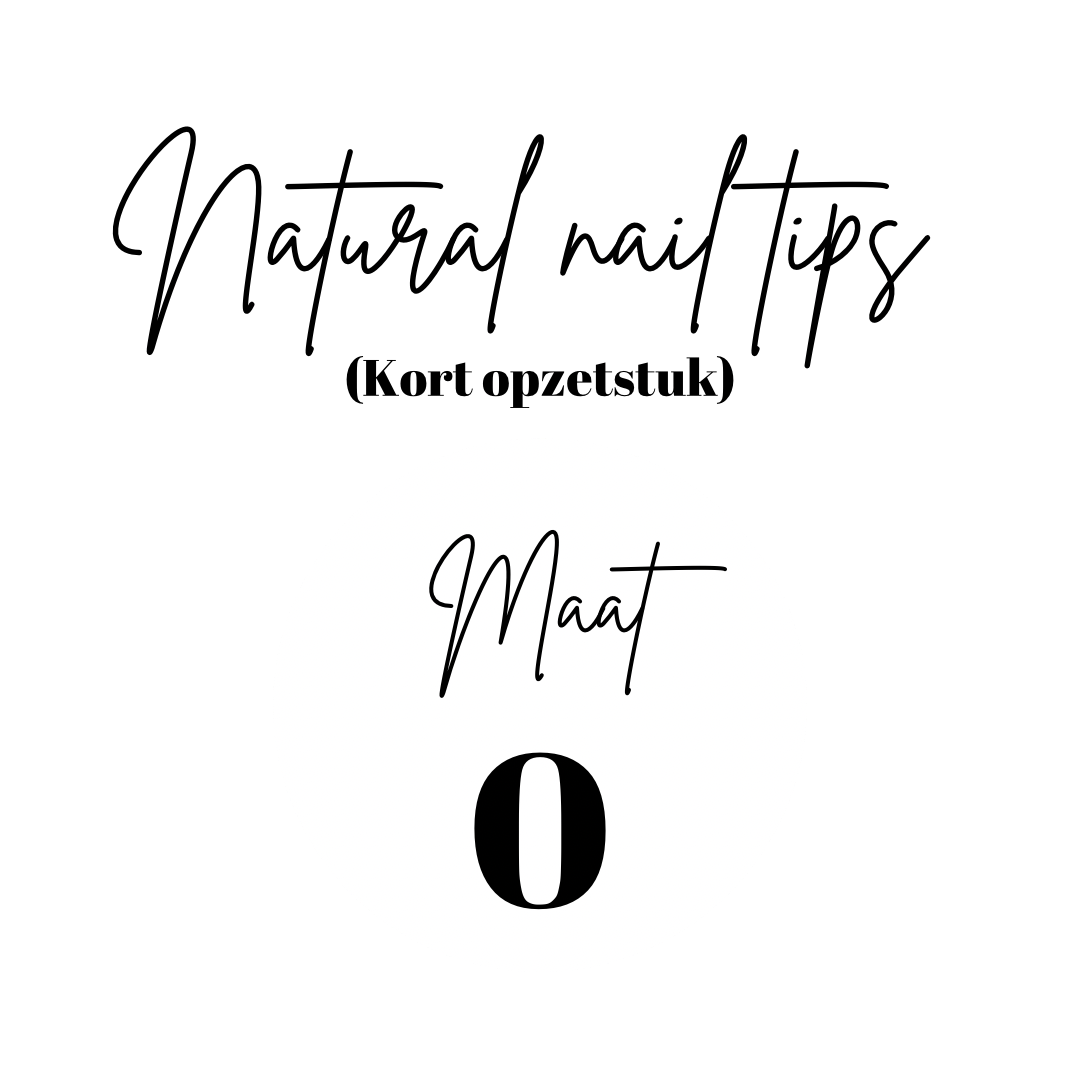 Natürliche Nagelspitzen | Kurze Spitze | Nachfüllung | Größe 0 | 50 Stk.