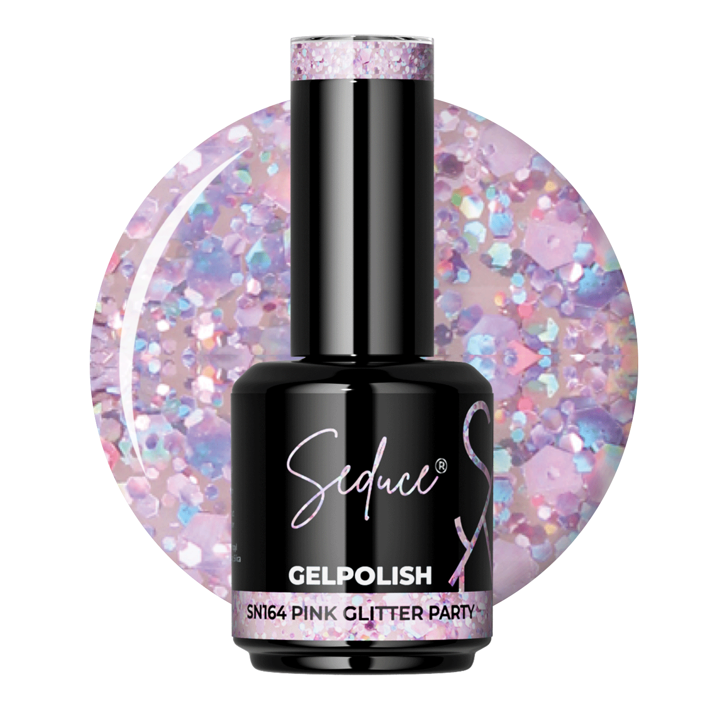 Seduce® Gelpolish | SN164 | Pinke Glitzerparty