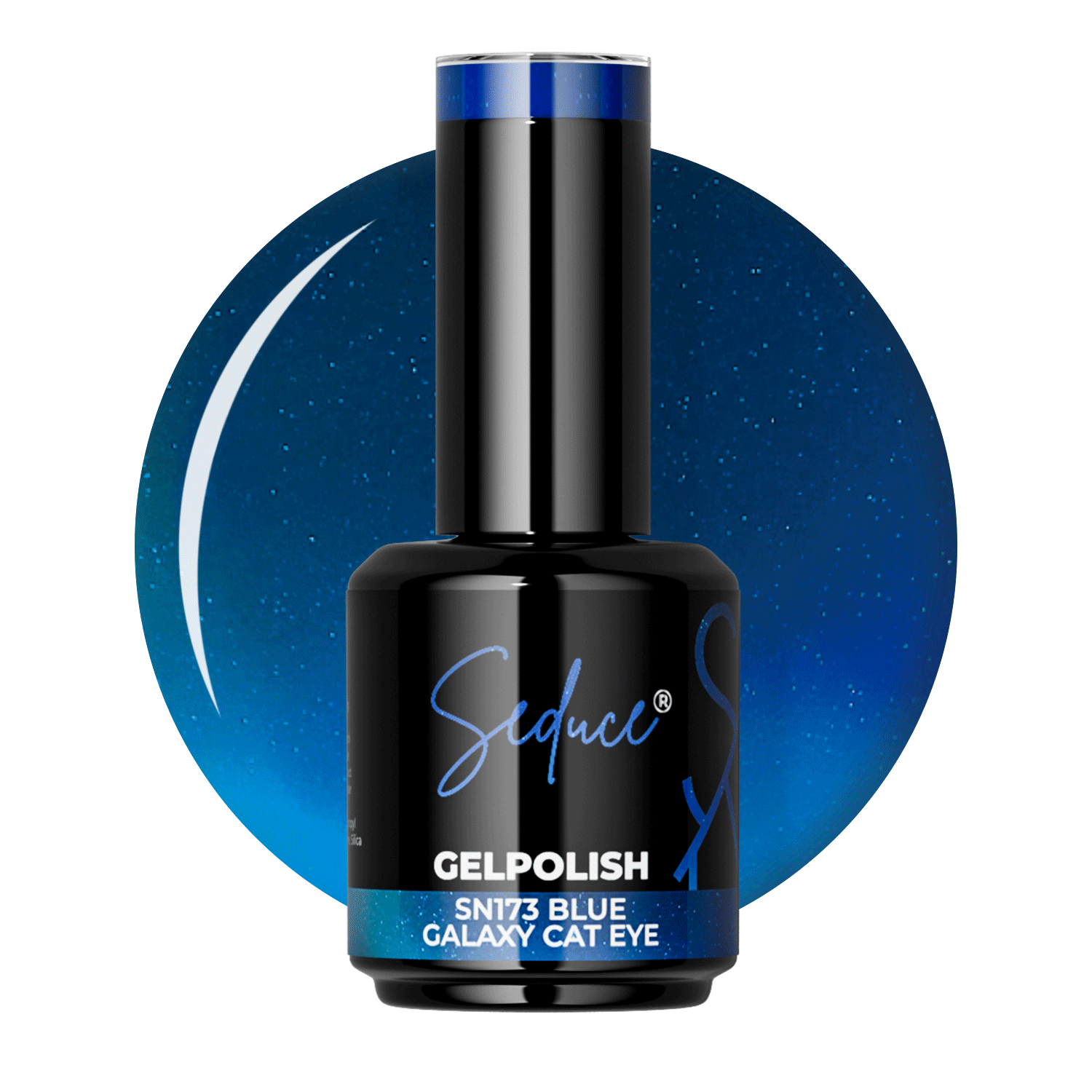 Seduce® Gelpolish | SN173 | 8D Blaue Galaxie | Cat Eye