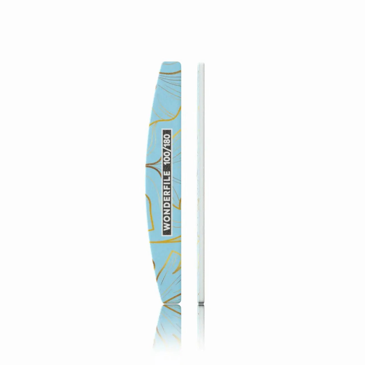 Wonderfile® | Halfmoon Vijl op Plastic Base | Dubbelzijdig | Schuimbasis