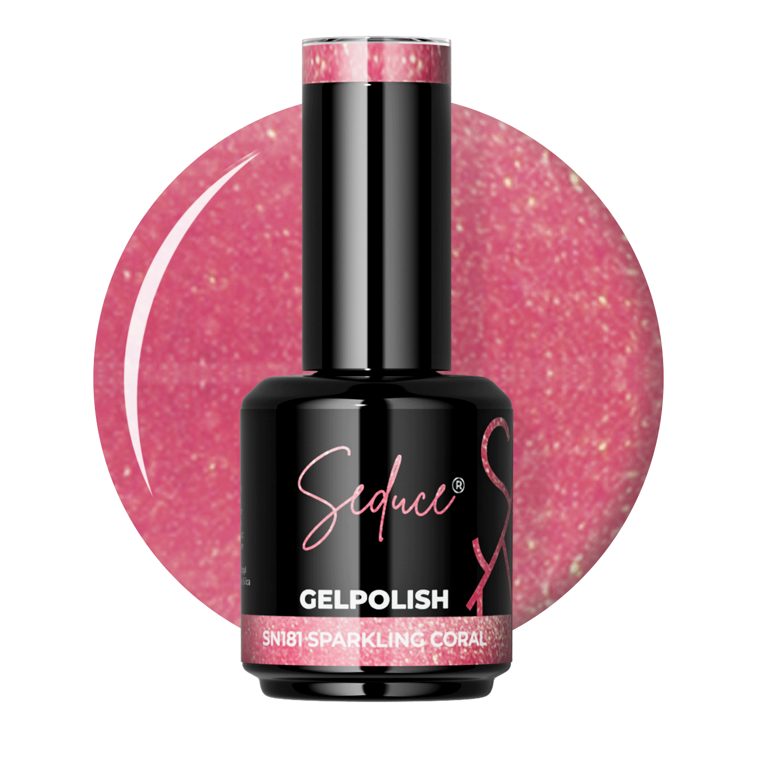 Seduce® Gelpolish | SN181 | Funkelndes Koralle