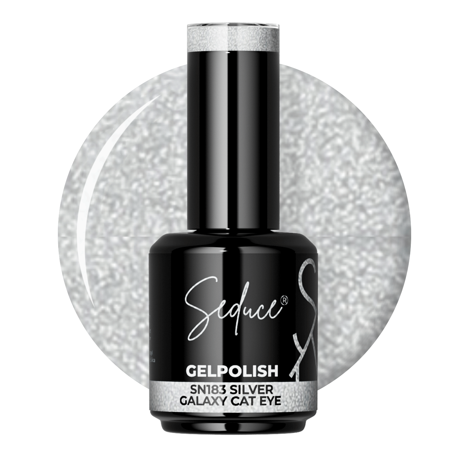 Seduce® Gelpolish SN183 | 8D Silberne Galaxie | Cat Eye