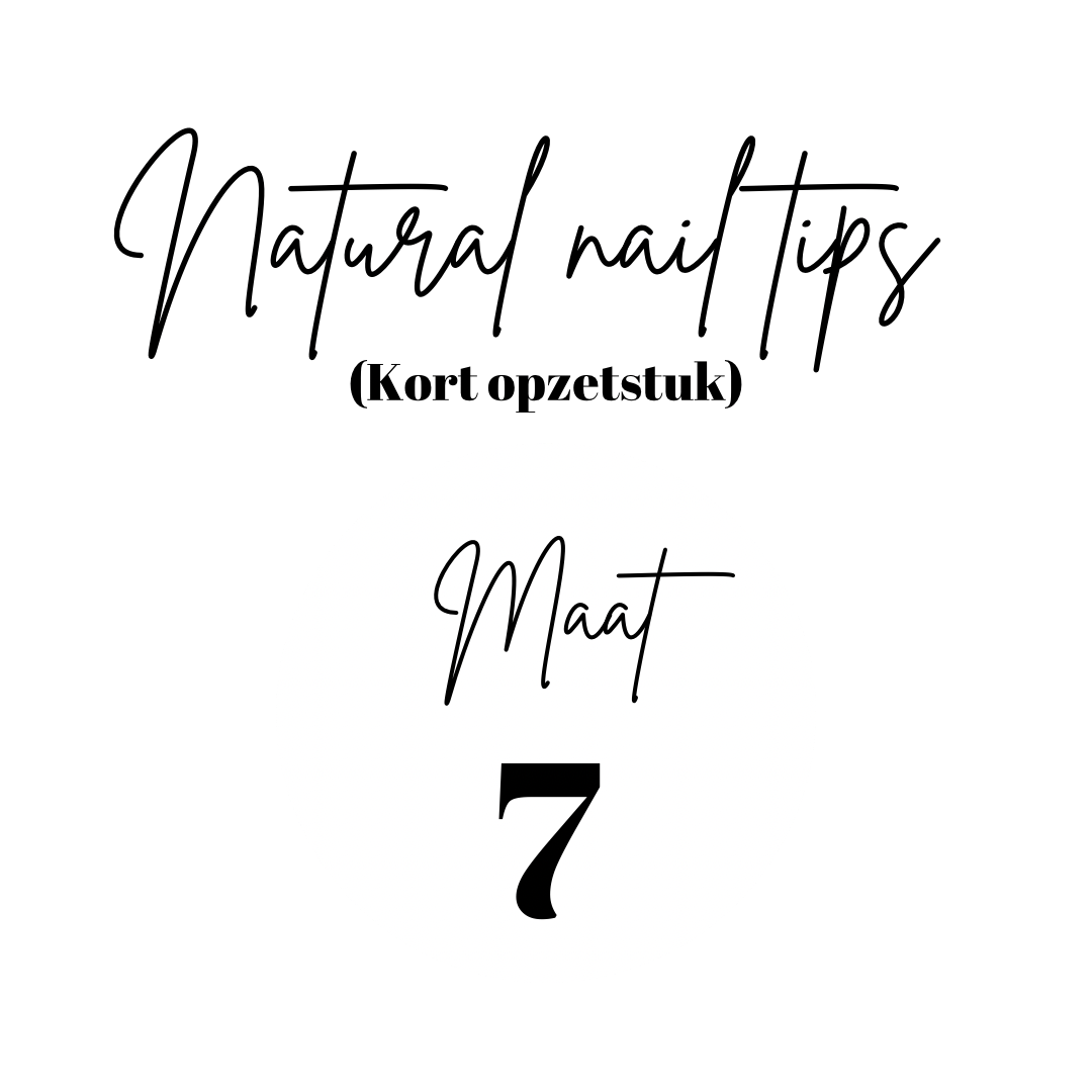 Natürliche Nagelspitzen | Kurze Spitze | Nachfüllung | Größe 7 | 50 Stk.