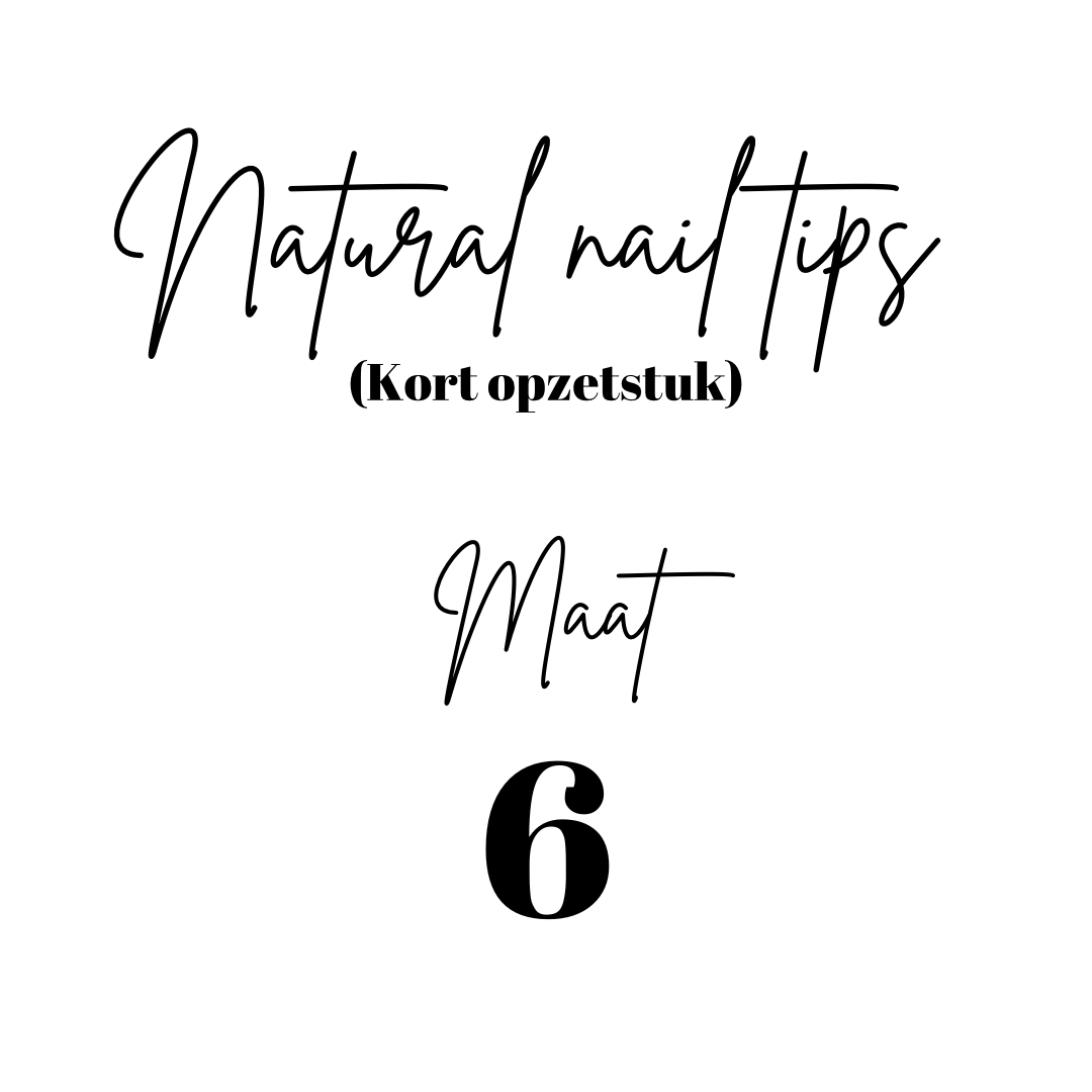 Natürliche Nagelspitzen | kurzes Aufsatzstück | Nachfüllung | Größe 6 | 50 Stk.