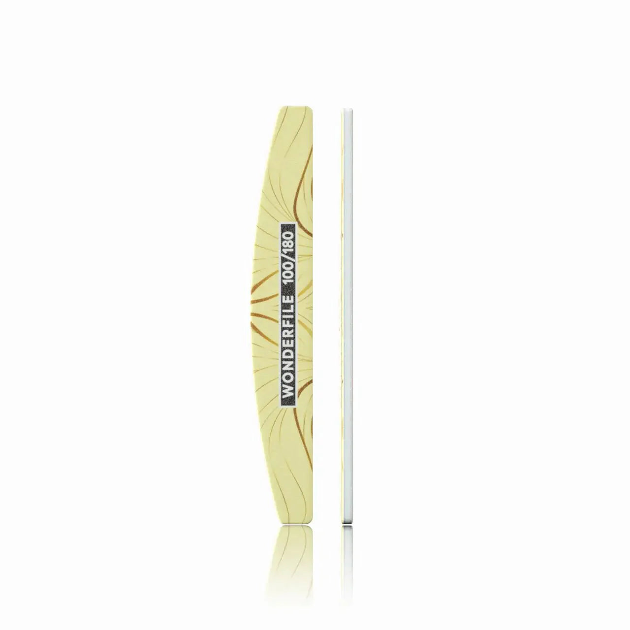 Wonderfile® | Halfmoon Vijl op Plastic Base | Dubbelzijdig | Schuimbasis