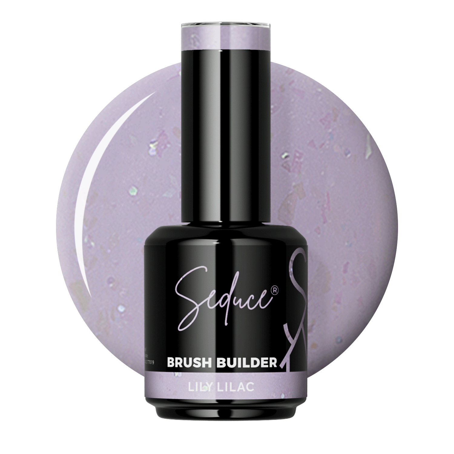 Seduce® Brush builder BIAB Lily lilac paars met glitters
