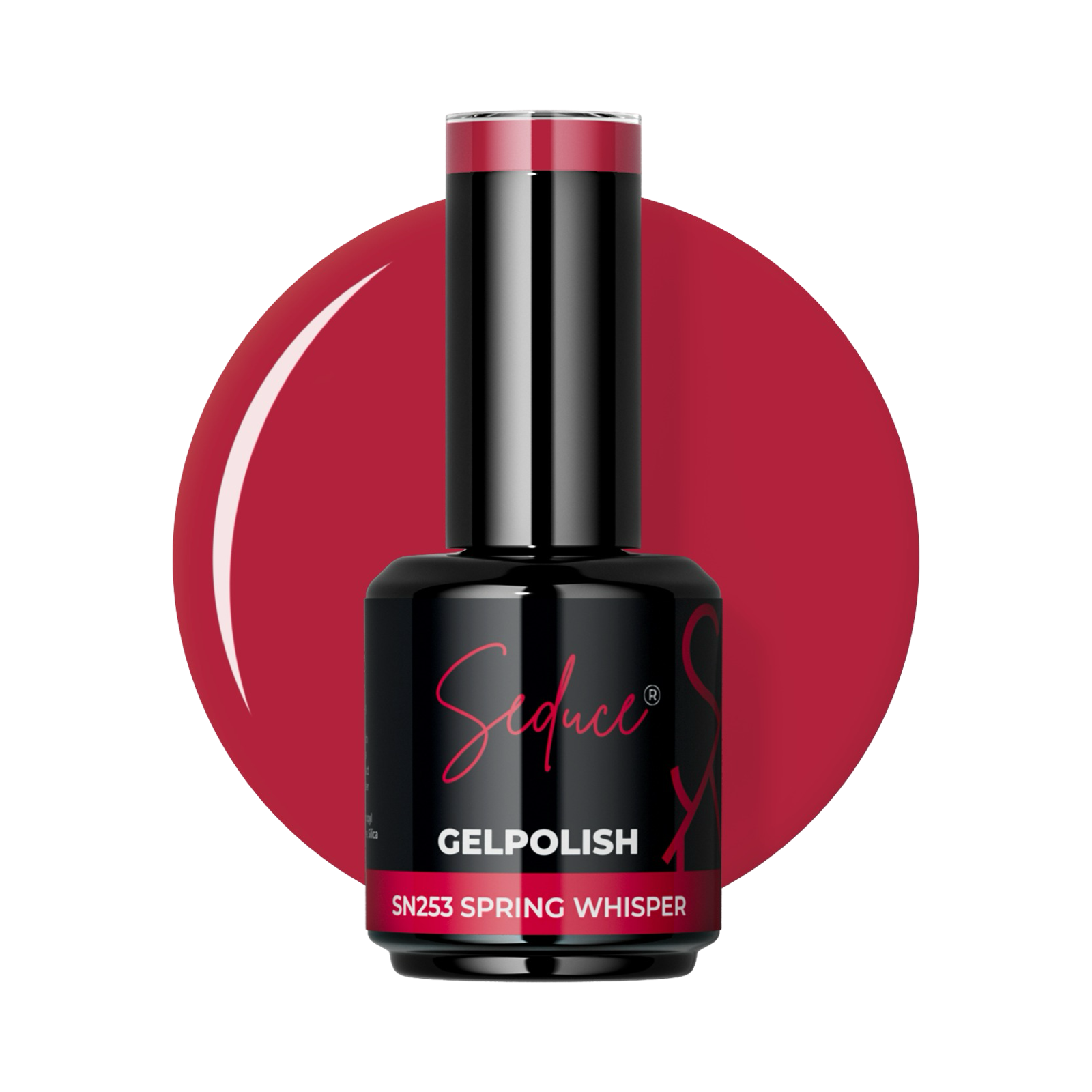 Seduce® Gelpolish sn253 Spring wishper in een prachtige rood roze kleur