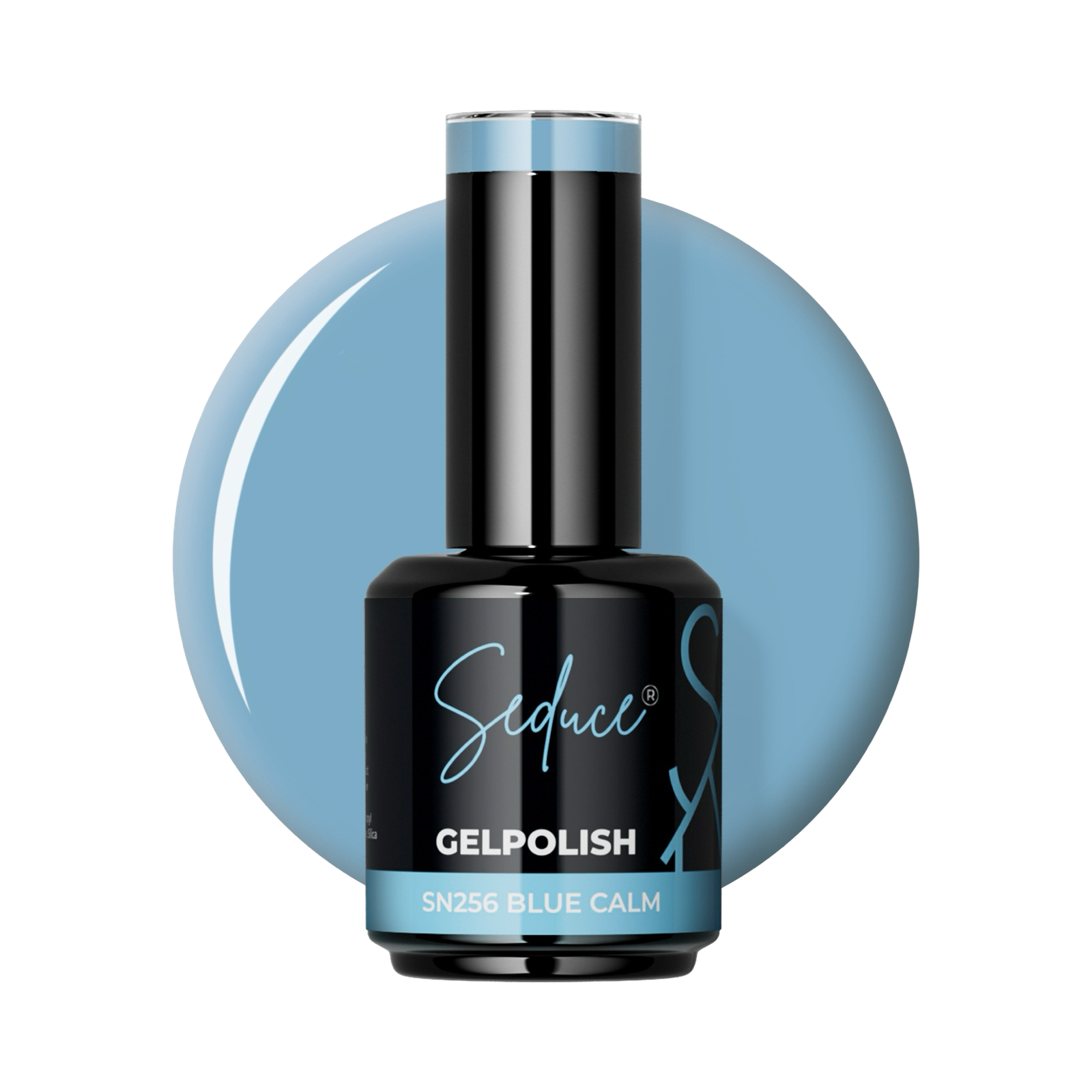Seduce® Gelpolish sn256 blue calm is een prachtige blauwe klejr