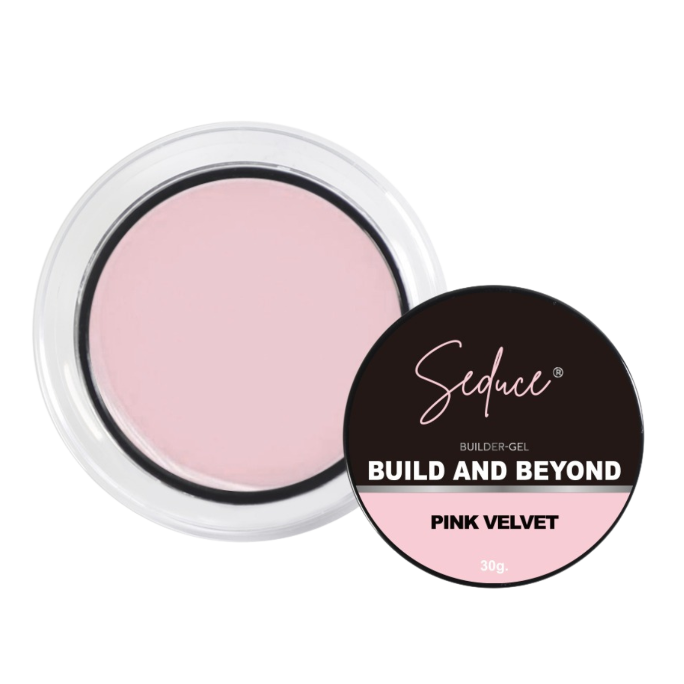 Seduce® Build and Beyond hard-gel pink velvet in de kleur roze