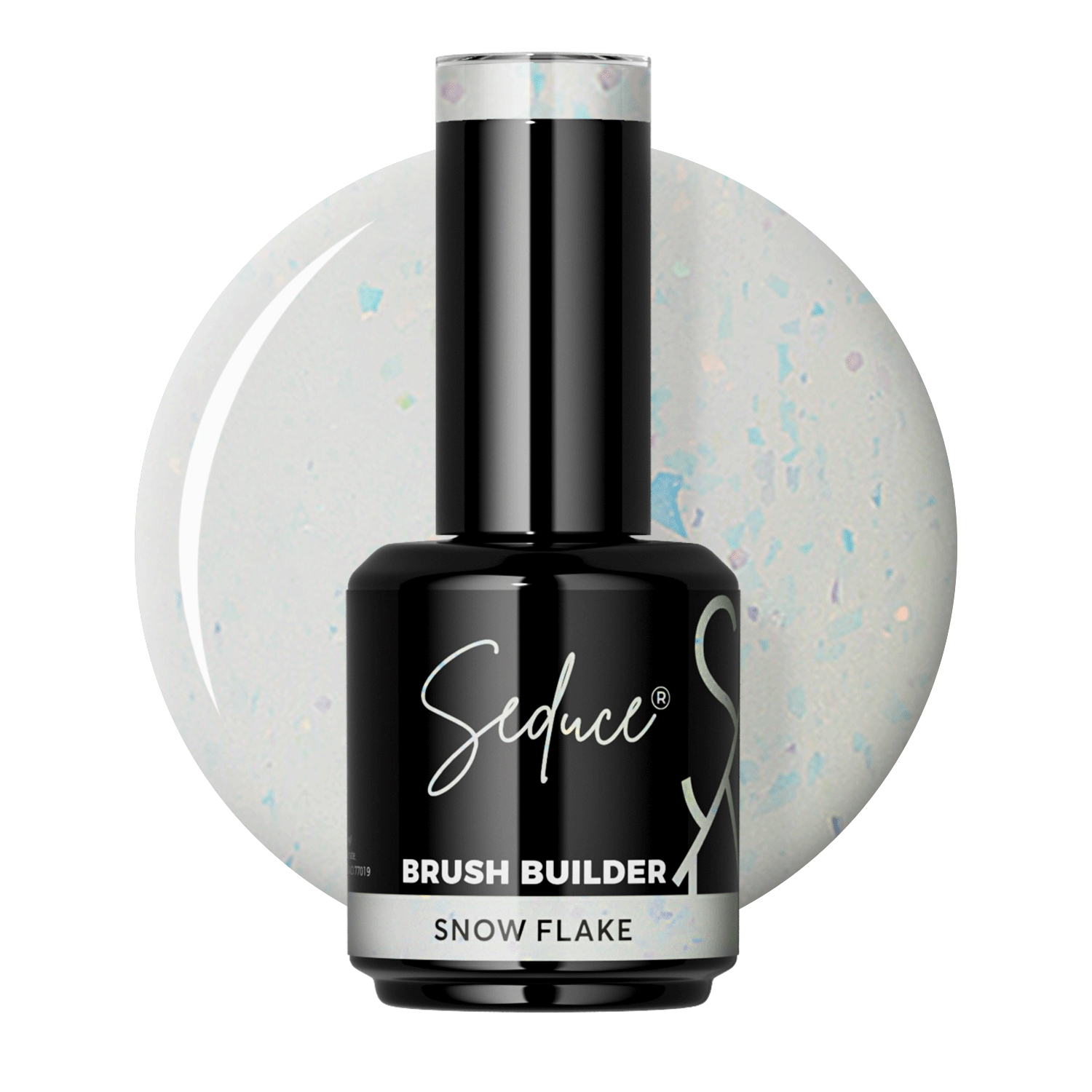 Seduce® Brush builder BIAB wit met flakes