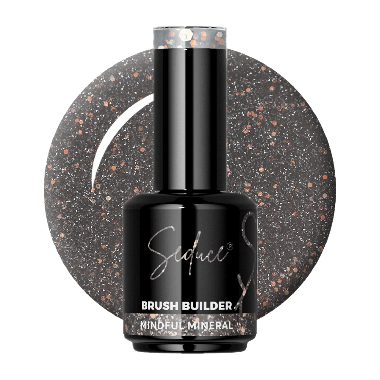 Seduce® mooie grijze flash biab met vele glitters