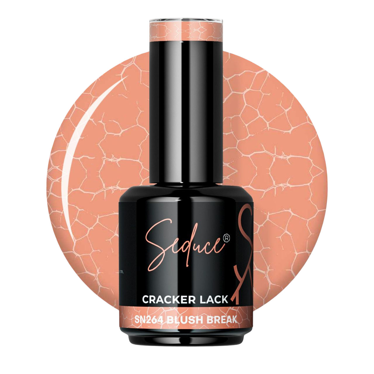 Seduce® Nail crack polish lack in de kleur zacht nude roze