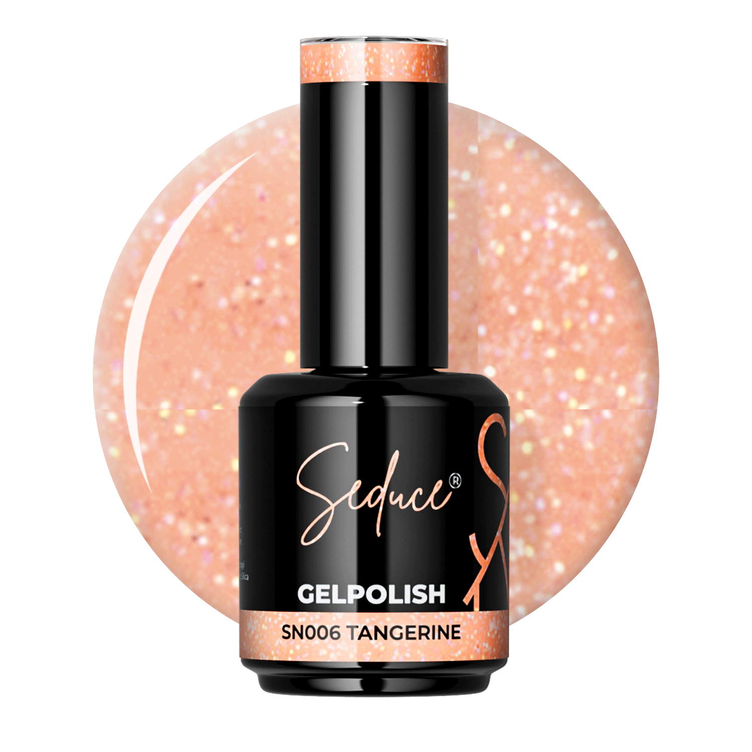 Seduce® oranje glitter gelpolish