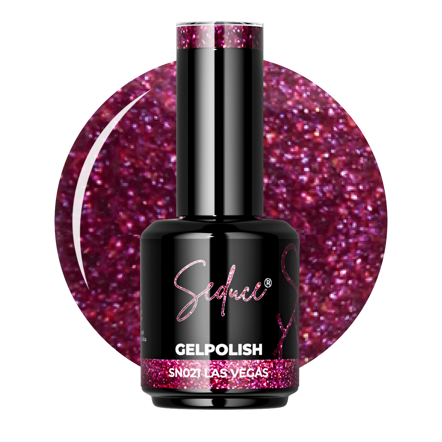 Seduce® paarsrode kleur met glitters