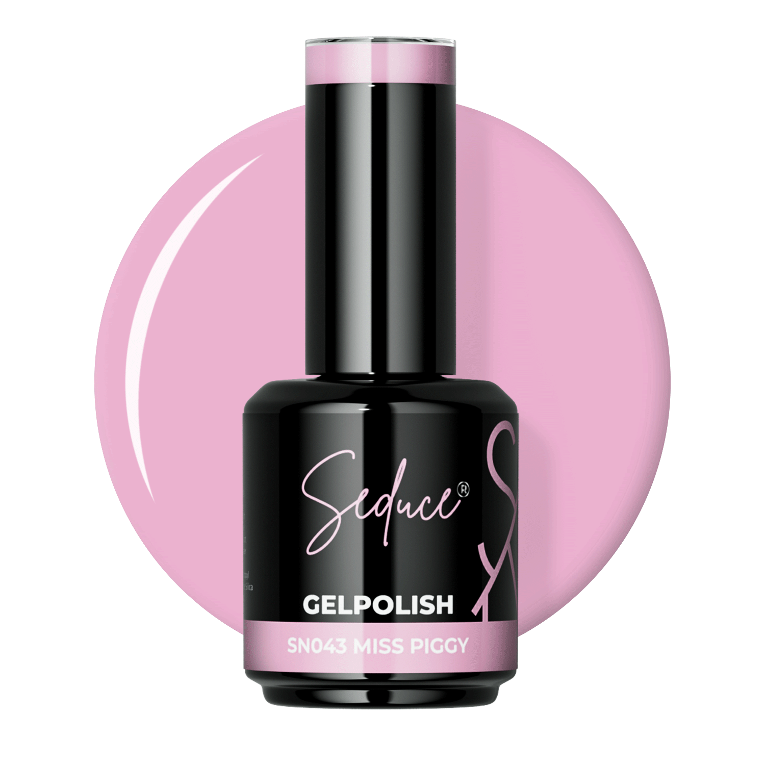 Seduce® lichtroze gelpolish met een paarse ondertoon